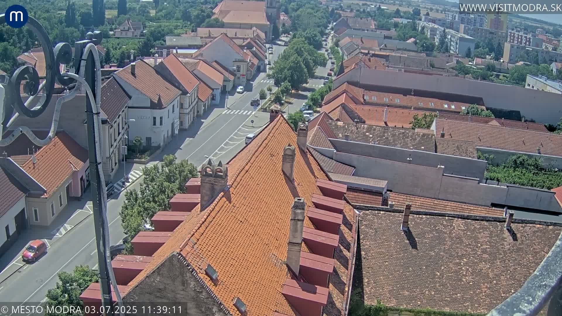 Modra South View Skyline Live Cam - Modra, Okres Pezinok, Bratislava, Slovakia