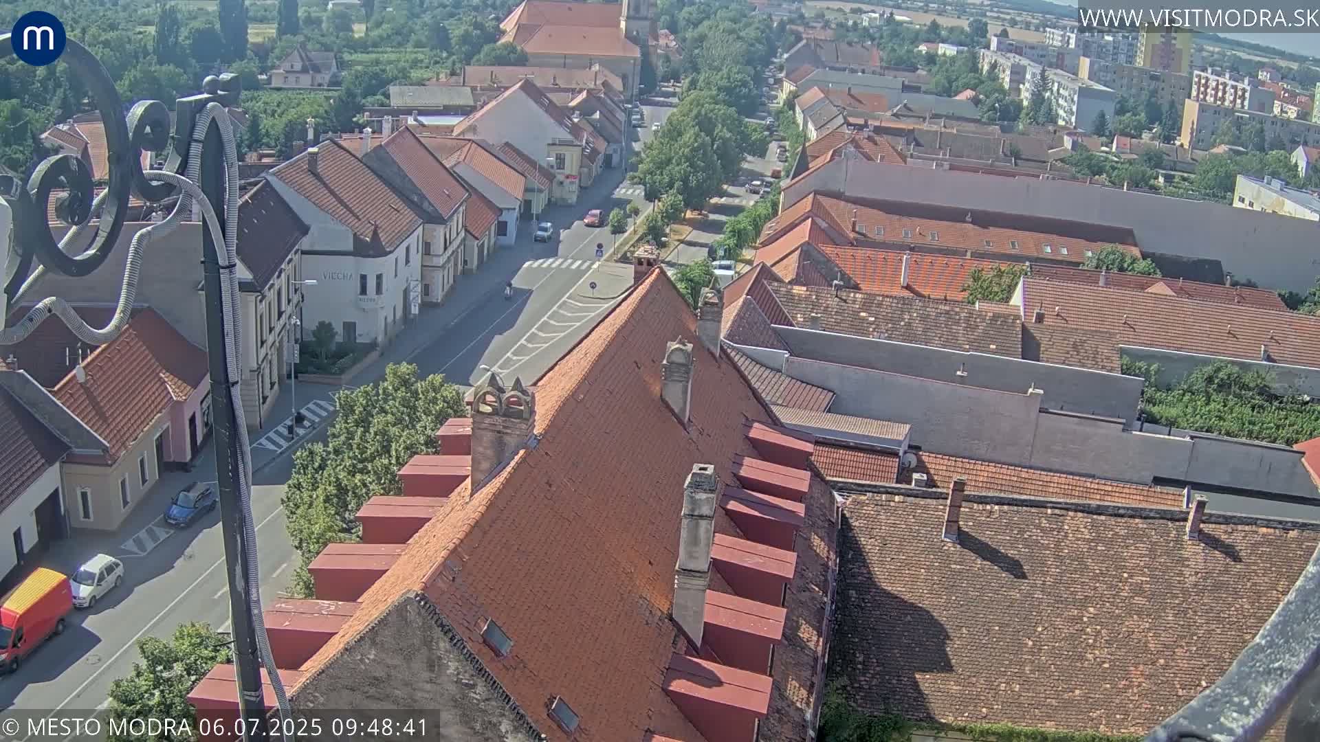 Modra South View Skyline Live Cam - Modra, Okres Pezinok, Bratislava, Slovakia