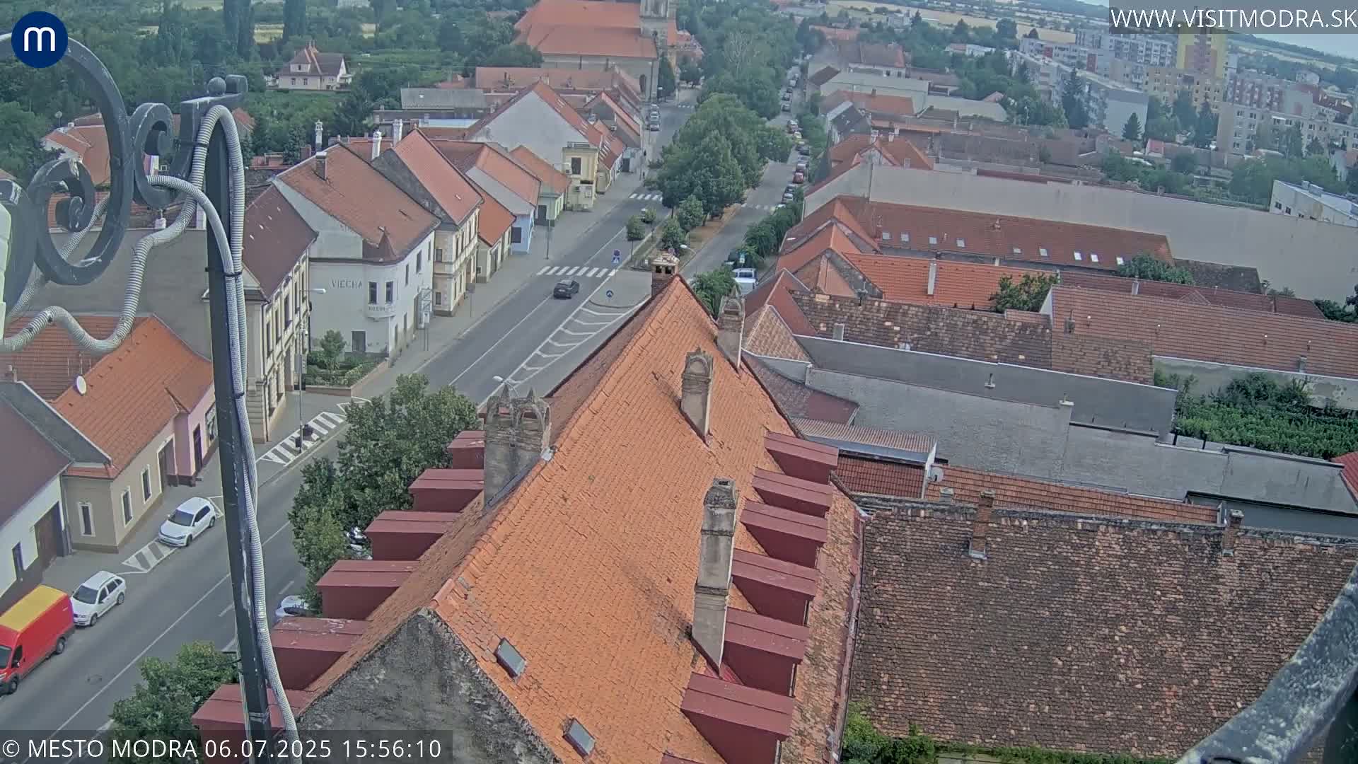 Modra South View Skyline Live Cam - Modra, Okres Pezinok, Bratislava, Slovakia