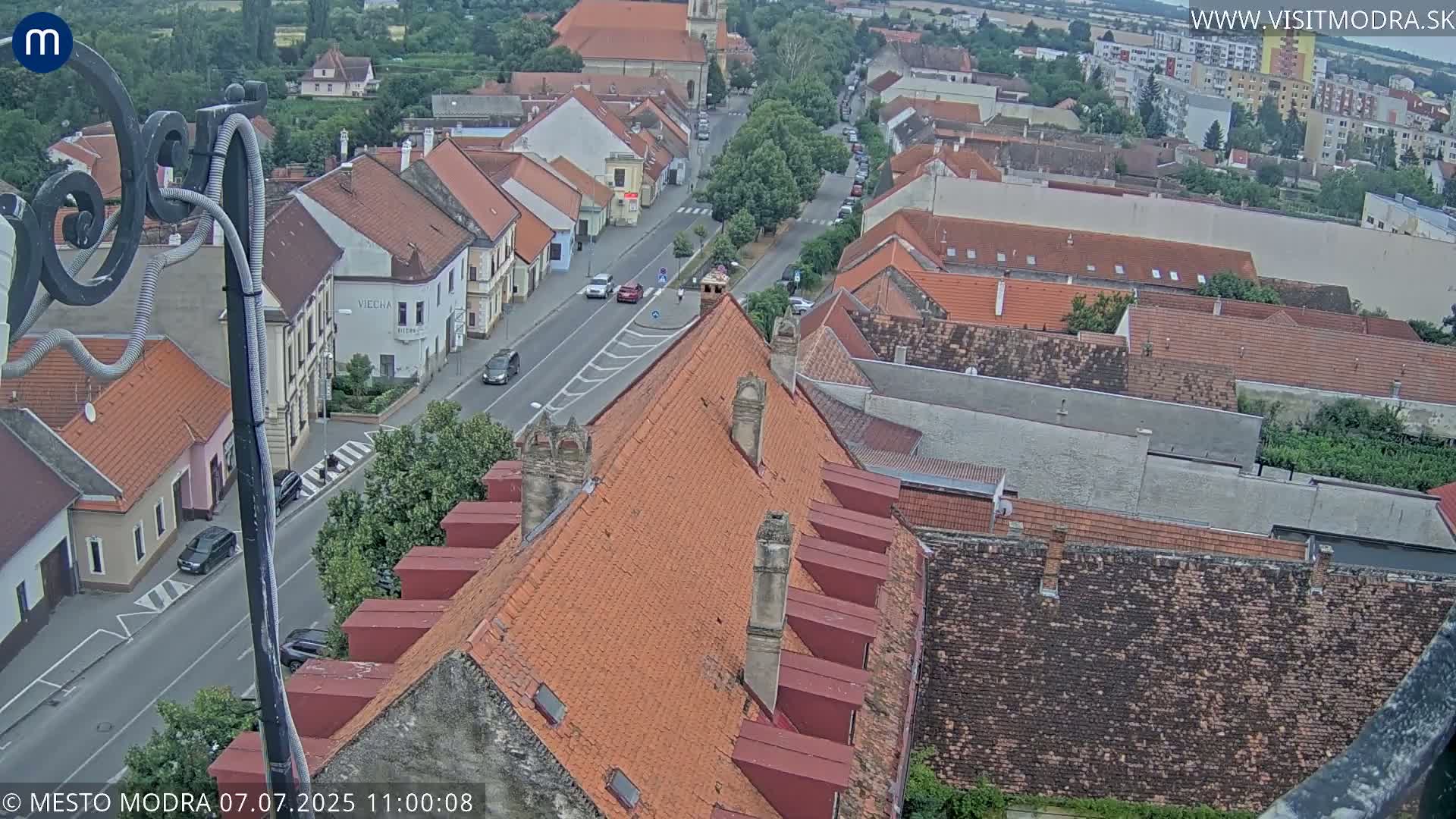 Modra South View Skyline Live Cam - Modra, Okres Pezinok, Bratislava, Slovakia