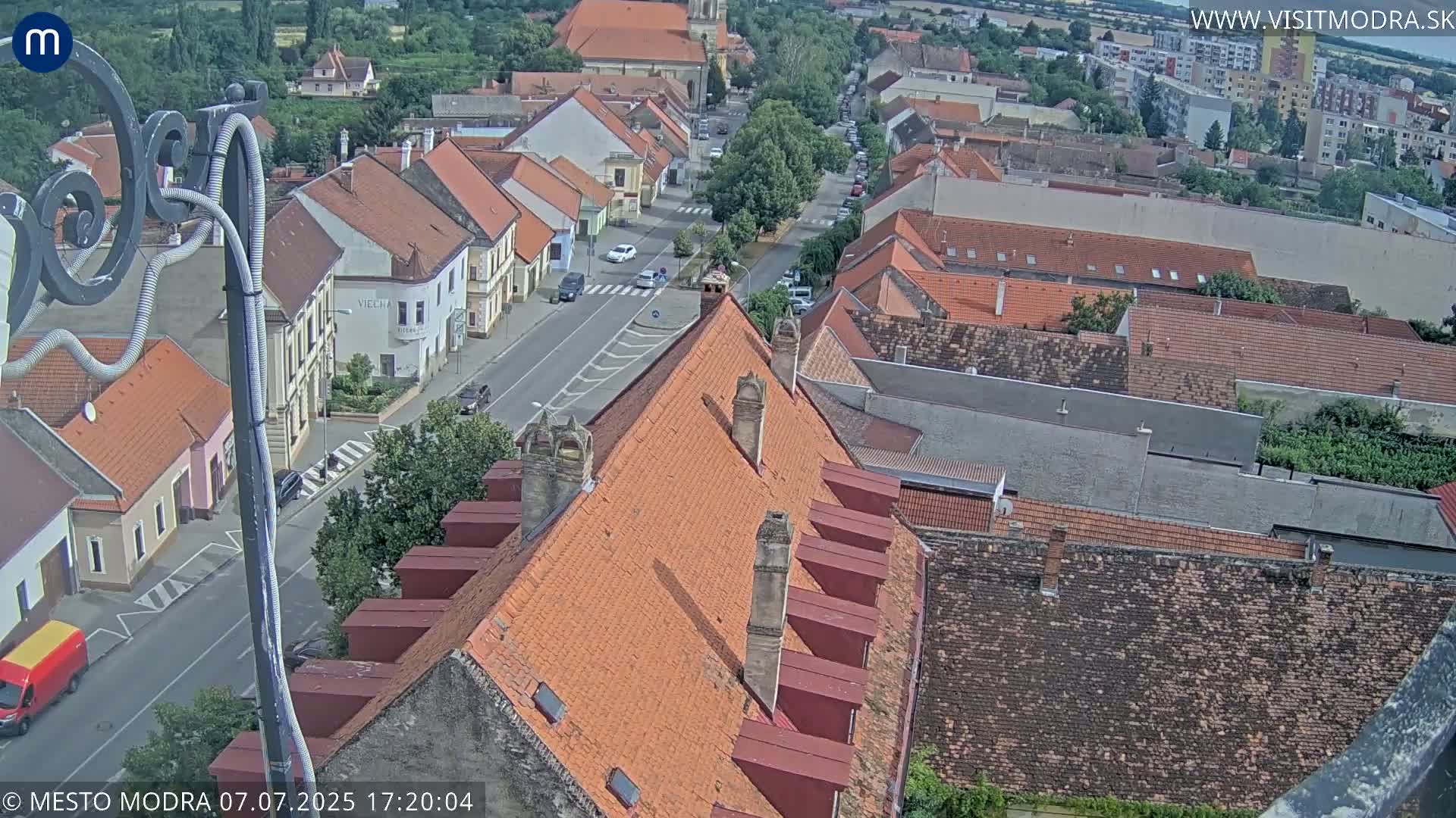 Modra South View Skyline Live Cam - Modra, Okres Pezinok, Bratislava, Slovakia