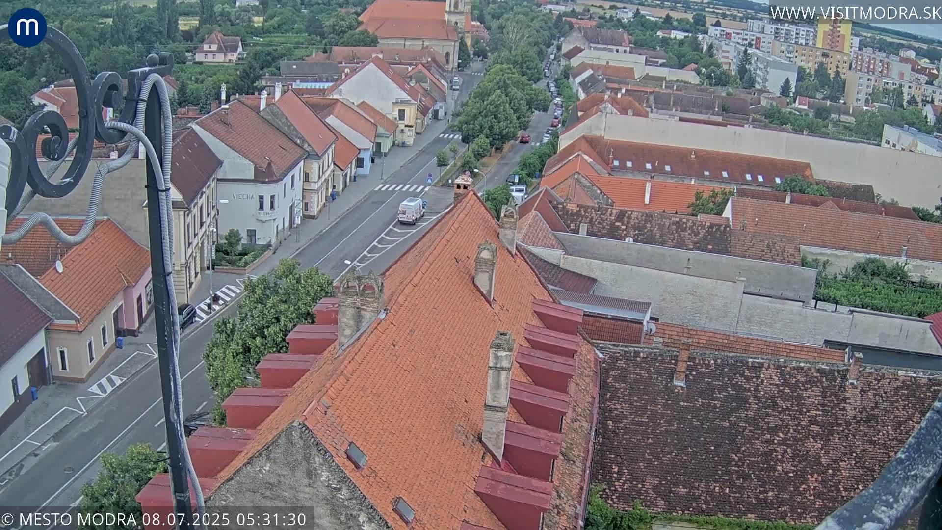 Modra South View Skyline Live Cam - Modra, Okres Pezinok, Bratislava, Slovakia