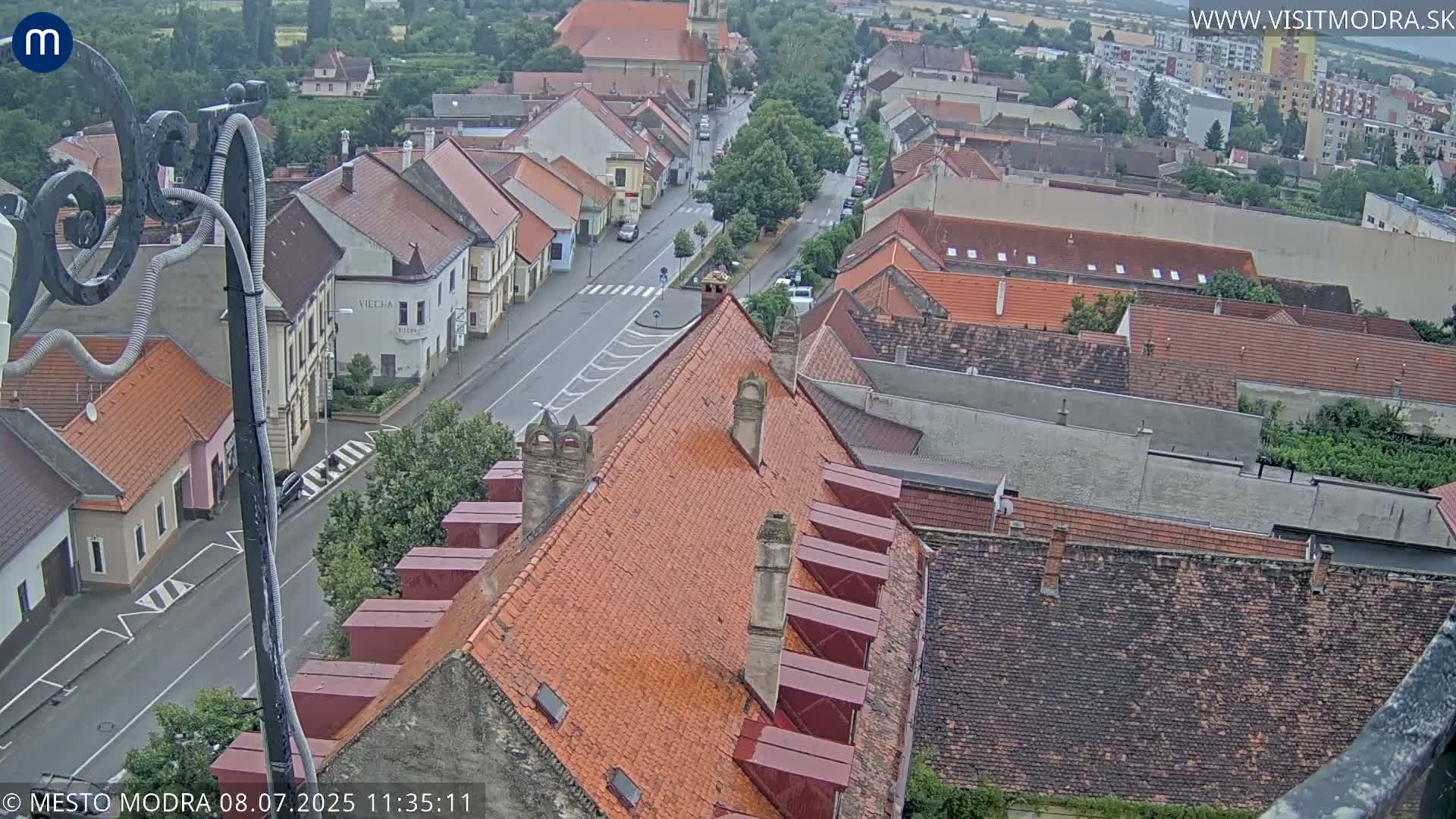 Modra South View Skyline Live Cam - Modra, Okres Pezinok, Bratislava, Slovakia