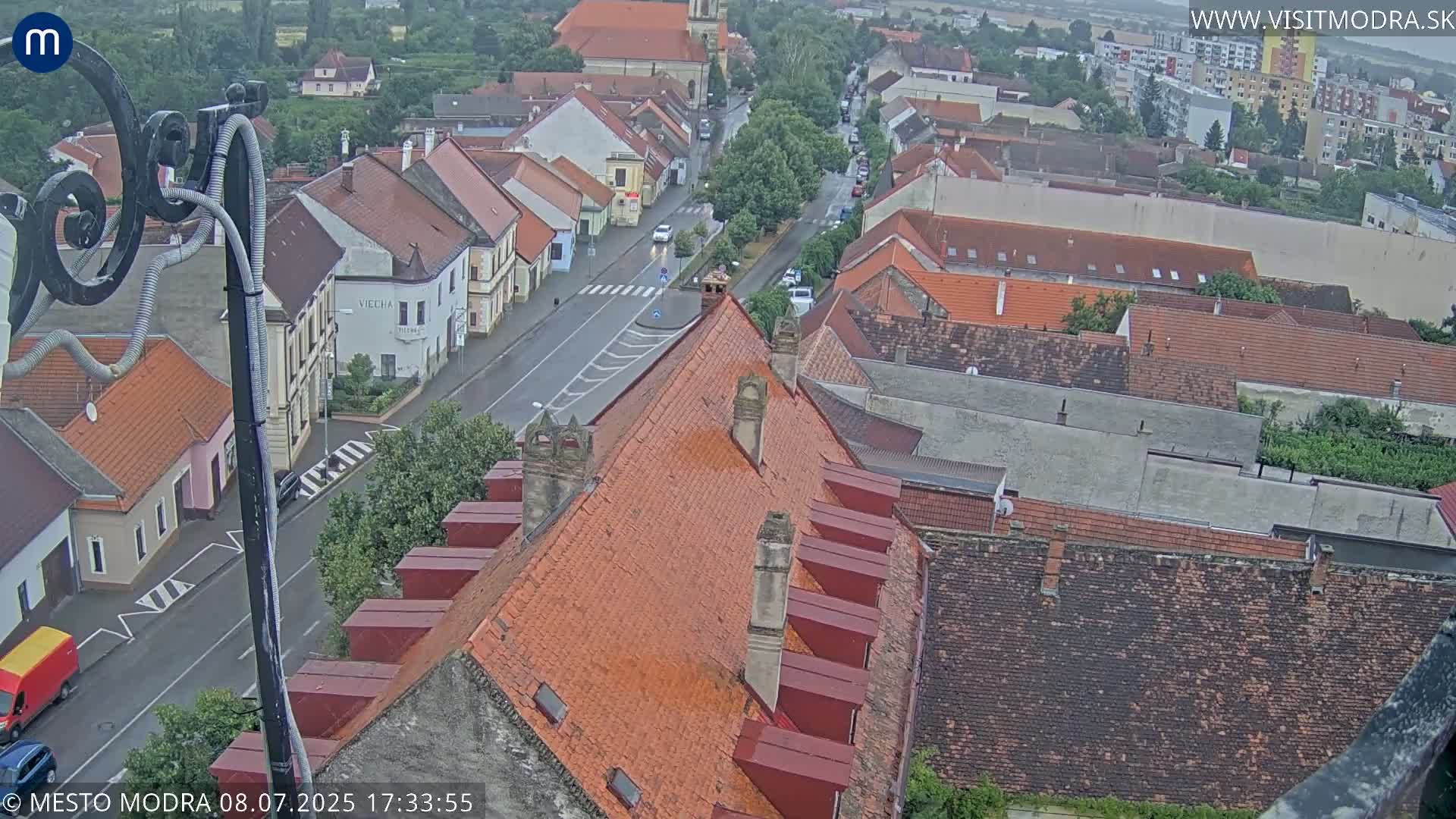 Modra South View Skyline Live Cam - Modra, Okres Pezinok, Bratislava, Slovakia