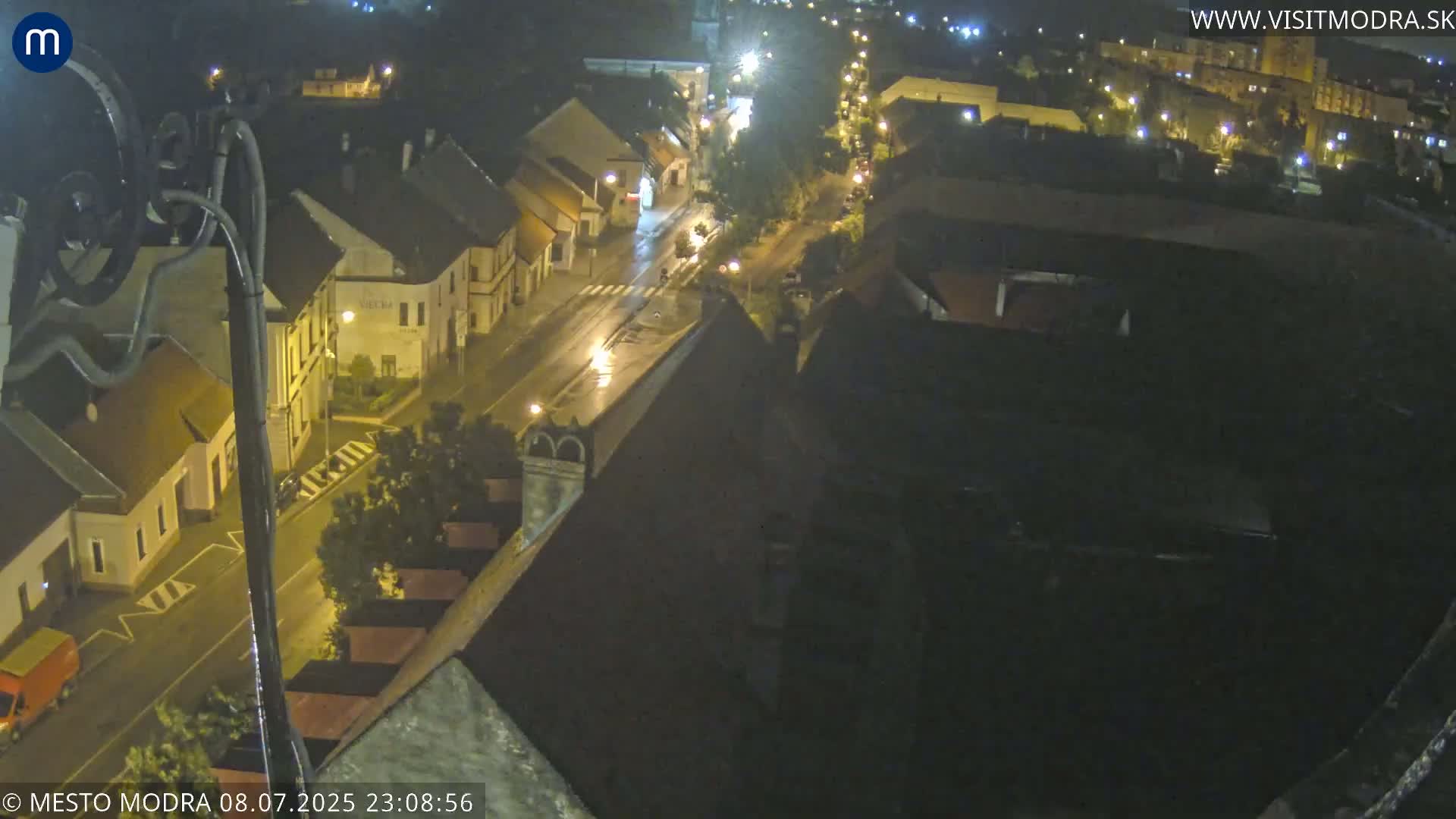 Modra South View Skyline Live Cam - Modra, Okres Pezinok, Bratislava, Slovakia