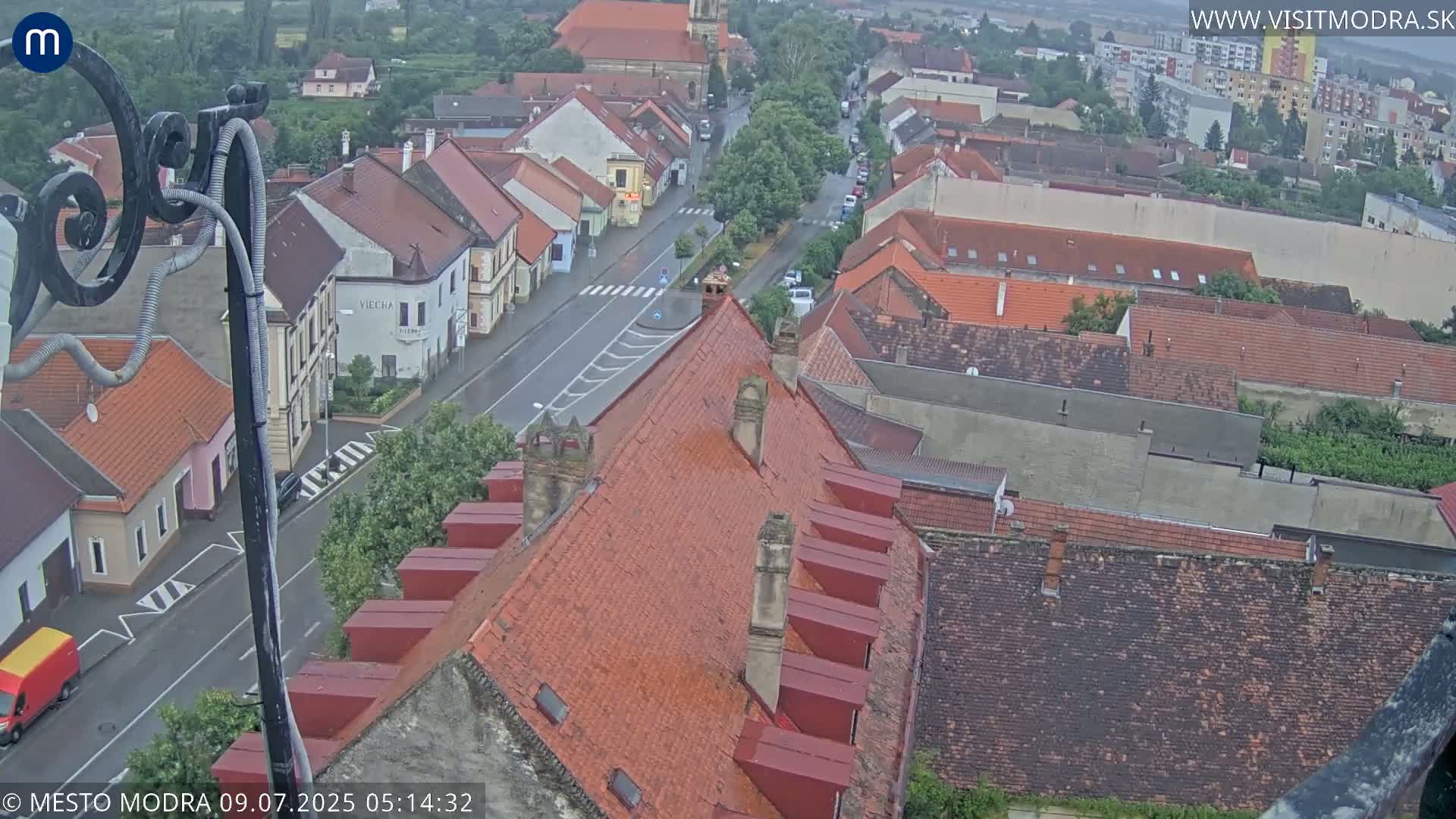 Modra South View Skyline Live Cam - Modra, Okres Pezinok, Bratislava, Slovakia