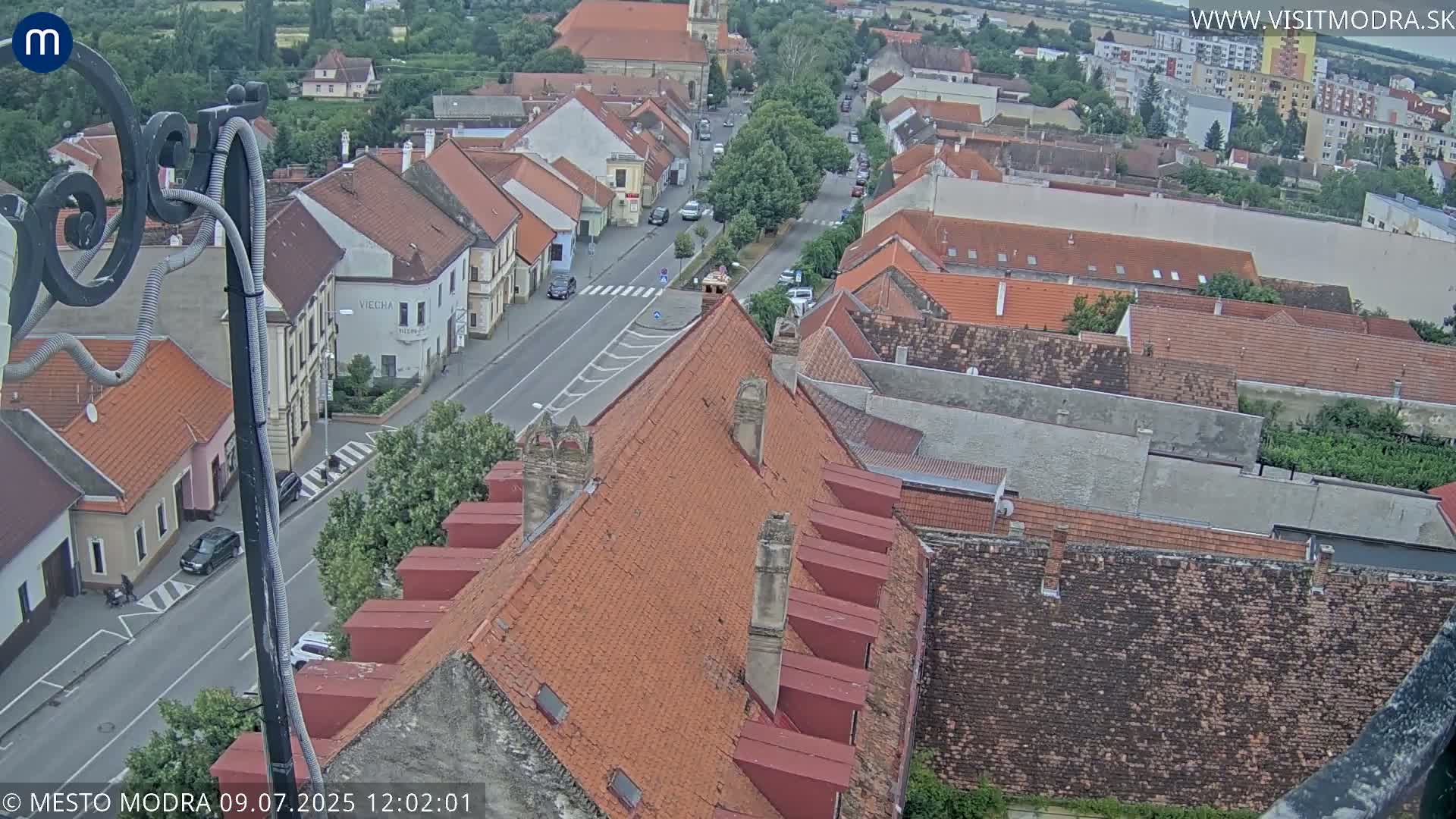 Modra South View Skyline Live Cam - Modra, Okres Pezinok, Bratislava, Slovakia