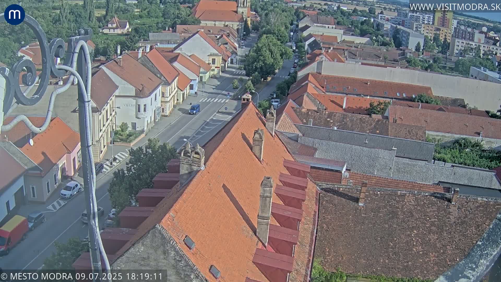 Modra South View Skyline Live Cam - Modra, Okres Pezinok, Bratislava, Slovakia