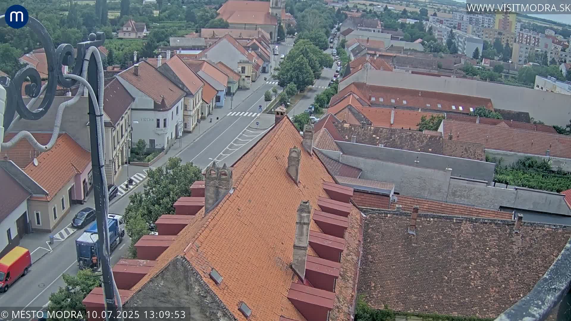 Modra South View Skyline Live Cam - Modra, Okres Pezinok, Bratislava, Slovakia