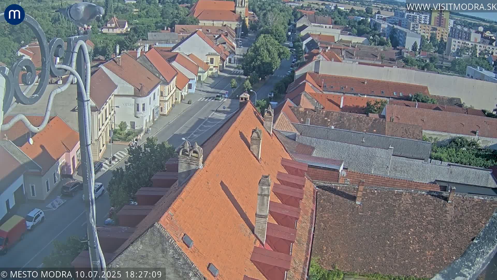 Modra South View Skyline Live Cam - Modra, Okres Pezinok, Bratislava, Slovakia