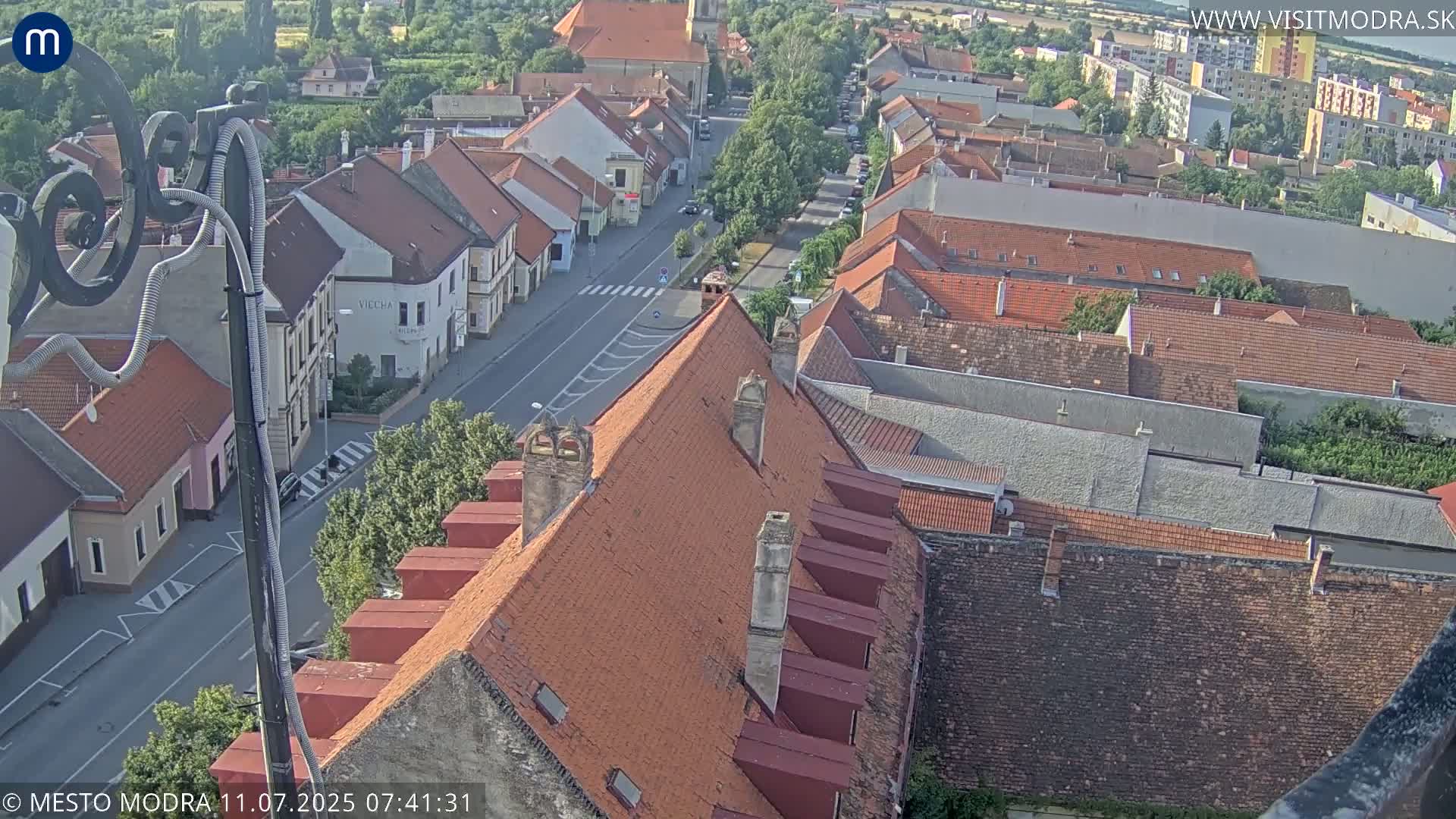 Modra South View Skyline Live Cam - Modra, Okres Pezinok, Bratislava, Slovakia