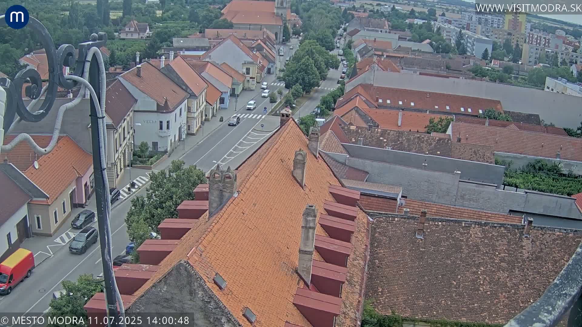 Modra South View Skyline Live Cam - Modra, Okres Pezinok, Bratislava, Slovakia