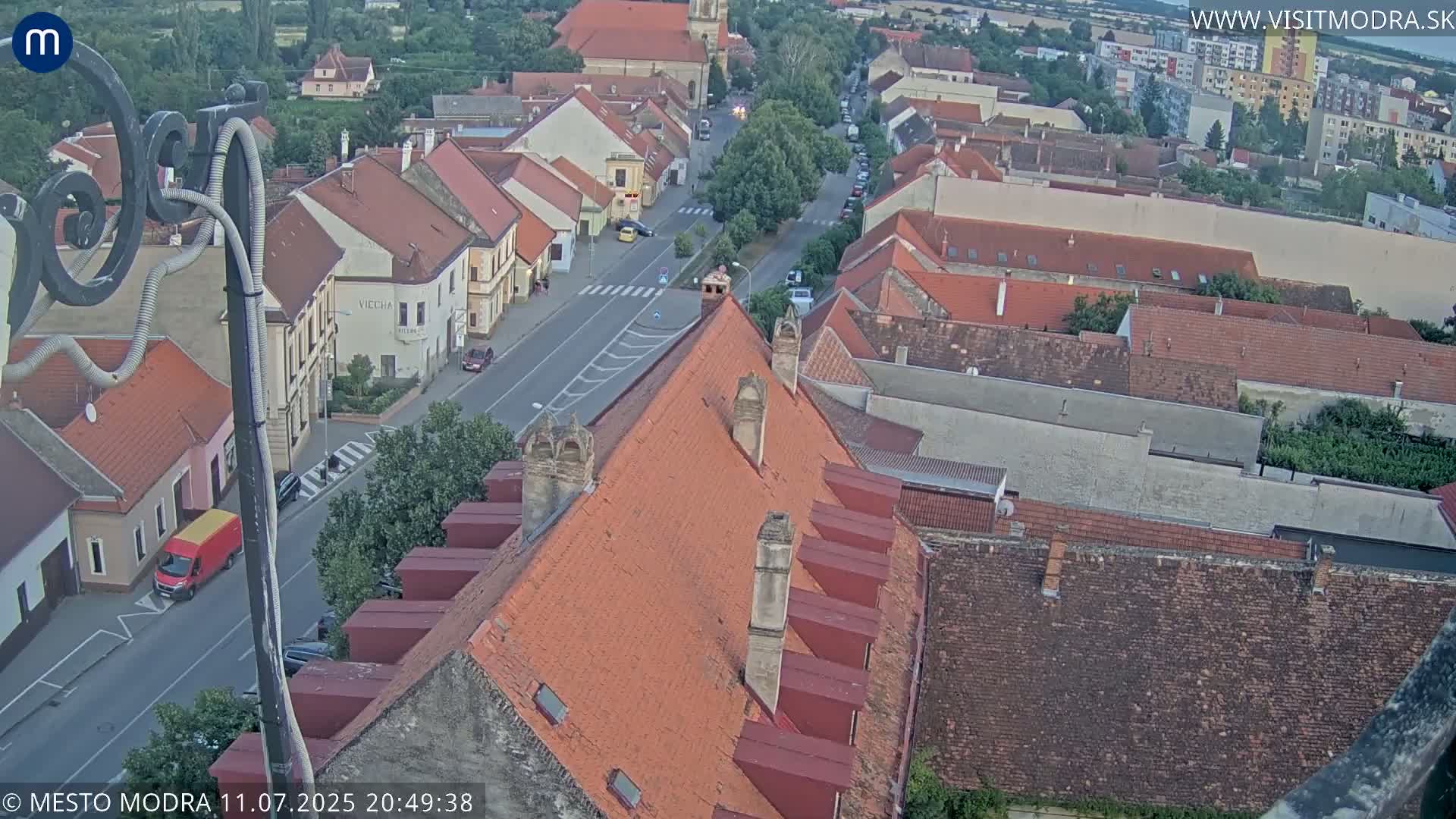 Modra South View Skyline Live Cam - Modra, Okres Pezinok, Bratislava, Slovakia