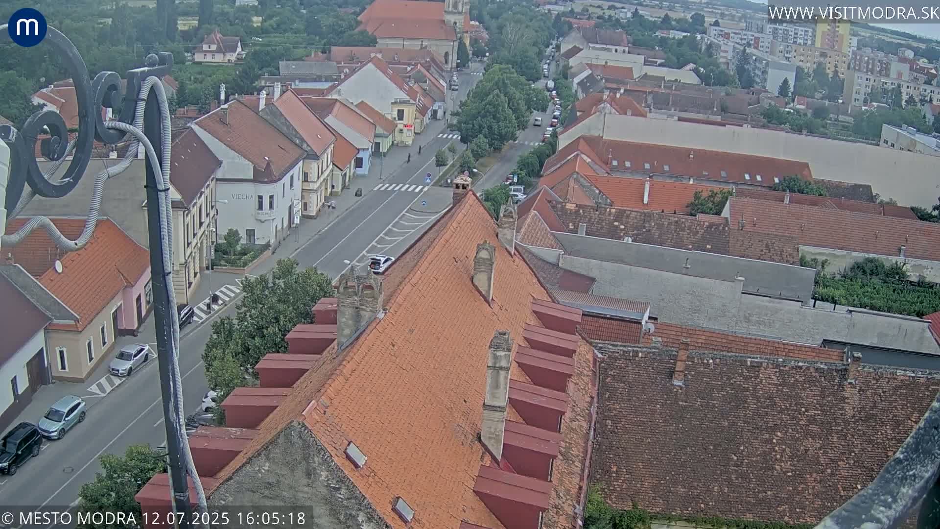 Modra South View Skyline Live Cam - Modra, Okres Pezinok, Bratislava, Slovakia