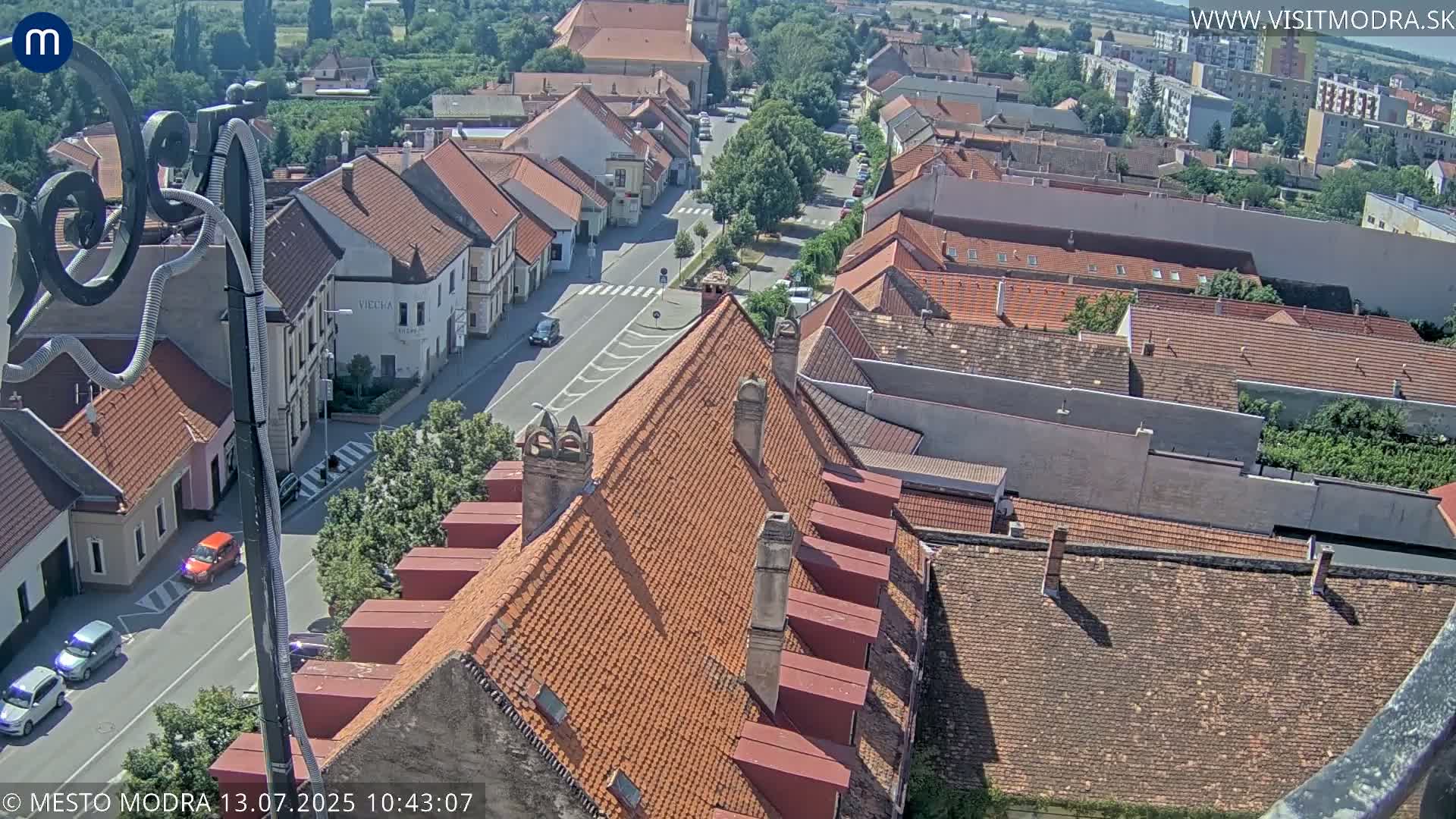 Modra South View Skyline Live Cam - Modra, Okres Pezinok, Bratislava, Slovakia