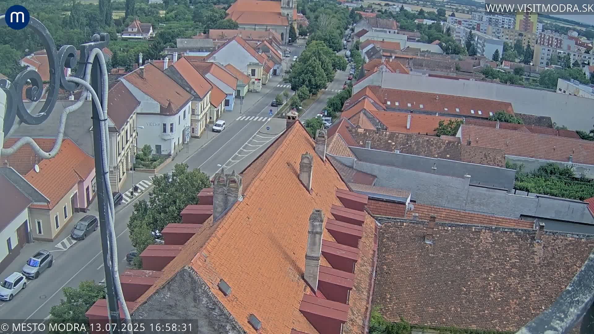 Modra South View Skyline Live Cam - Modra, Okres Pezinok, Bratislava, Slovakia