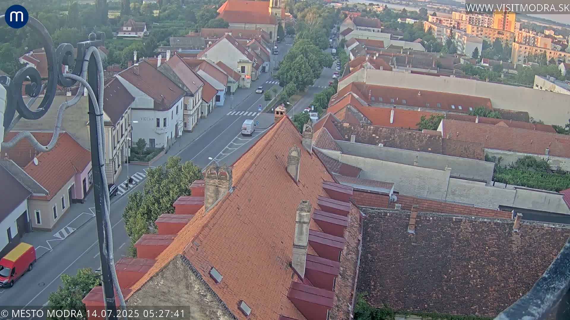 Modra South View Skyline Live Cam - Modra, Okres Pezinok, Bratislava, Slovakia