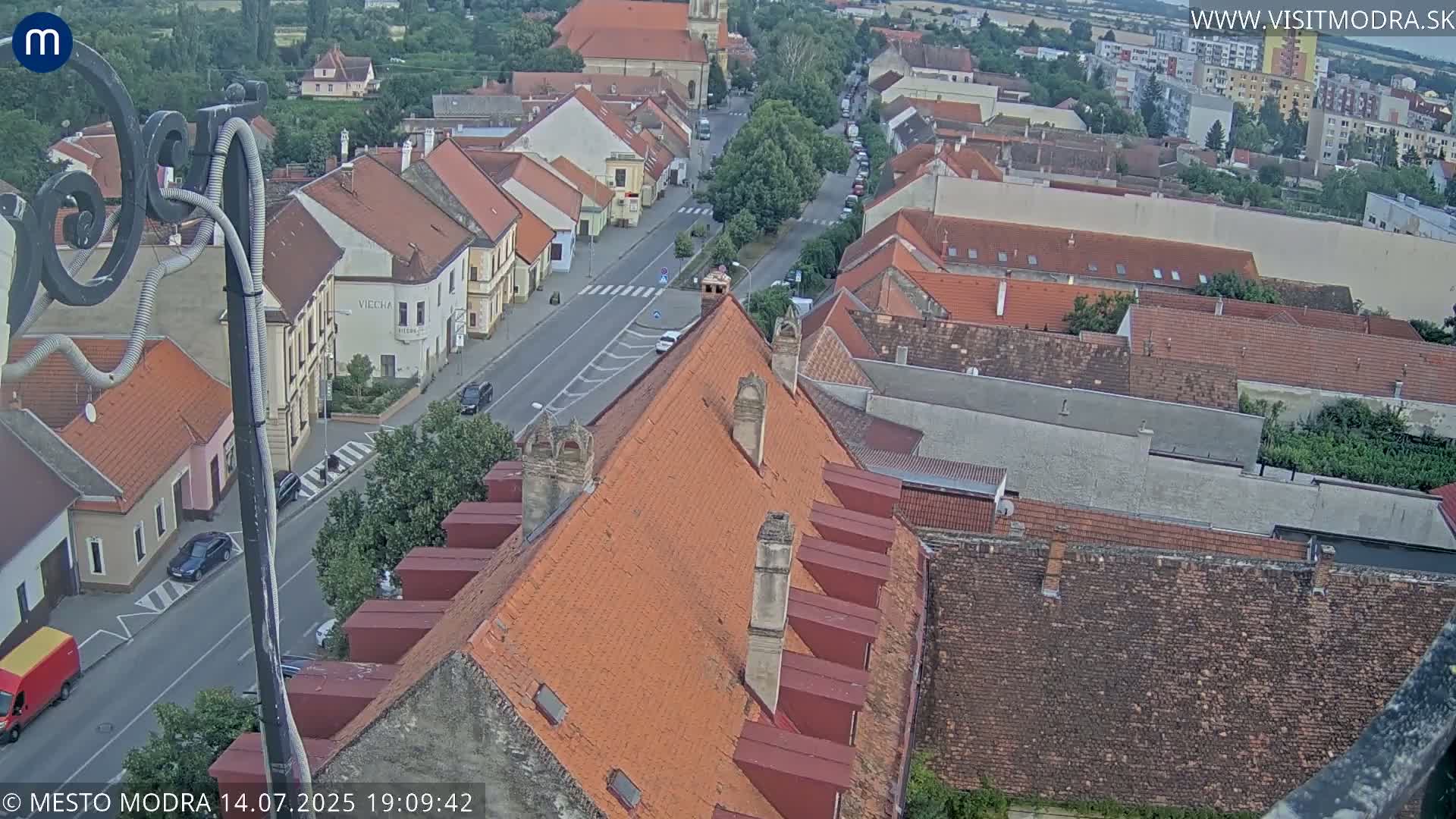 Modra South View Skyline Live Cam - Modra, Okres Pezinok, Bratislava, Slovakia