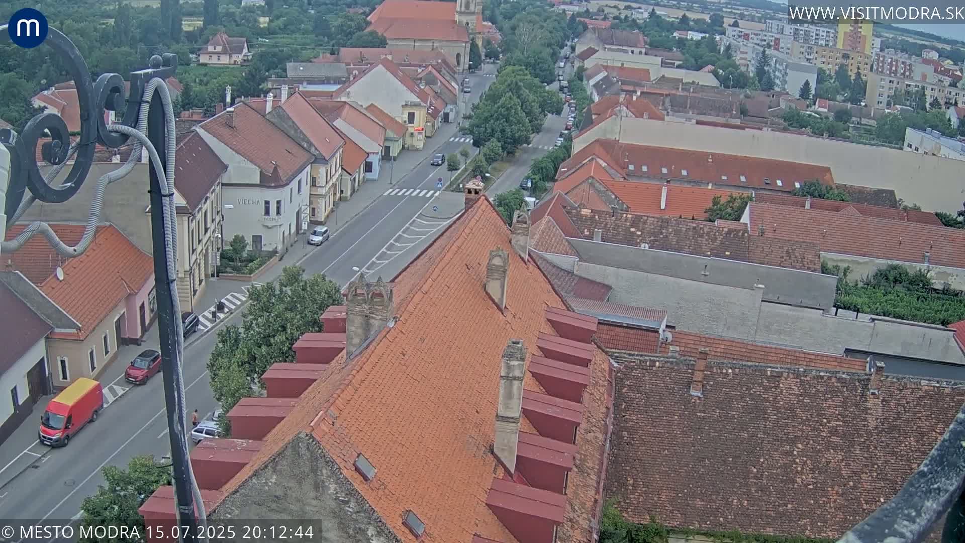 Modra South View Skyline Live Cam - Modra, Okres Pezinok, Bratislava, Slovakia
