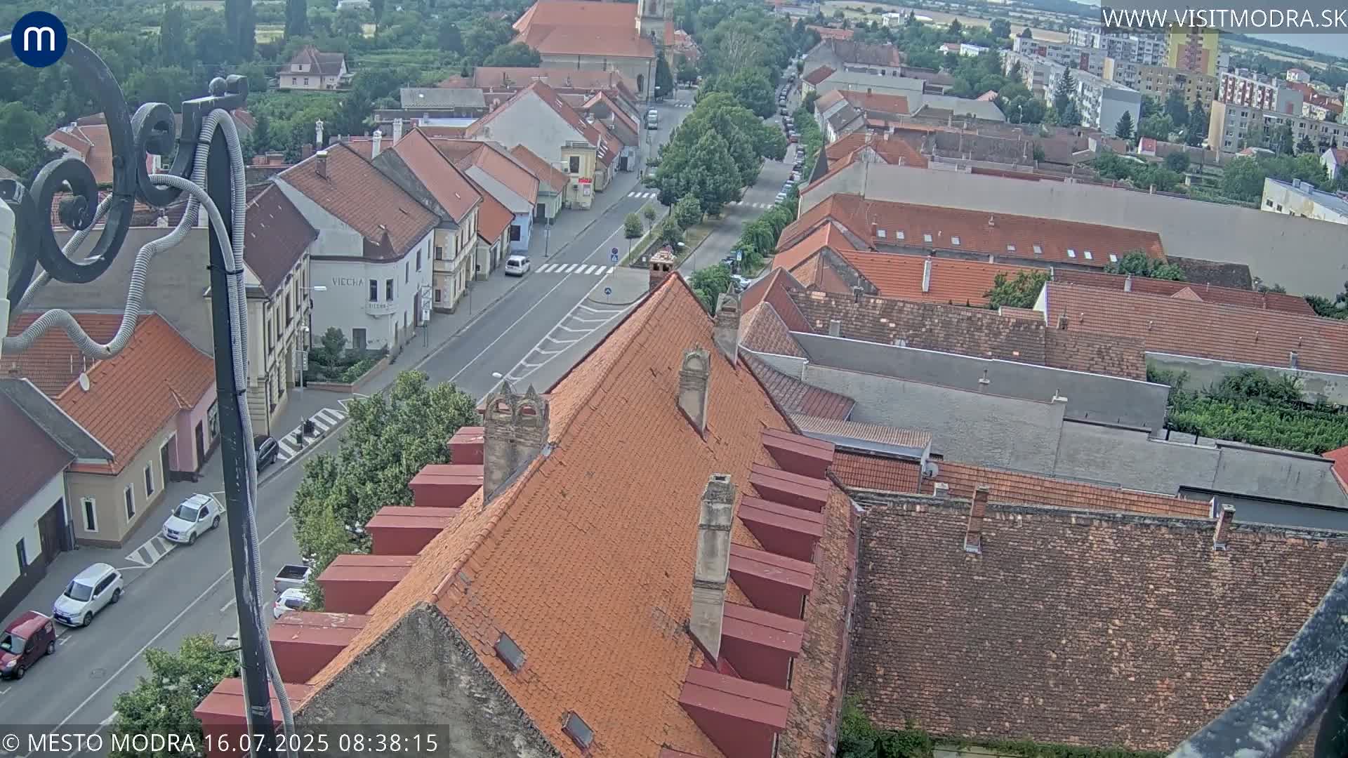 Modra South View Skyline Live Cam - Modra, Okres Pezinok, Bratislava, Slovakia