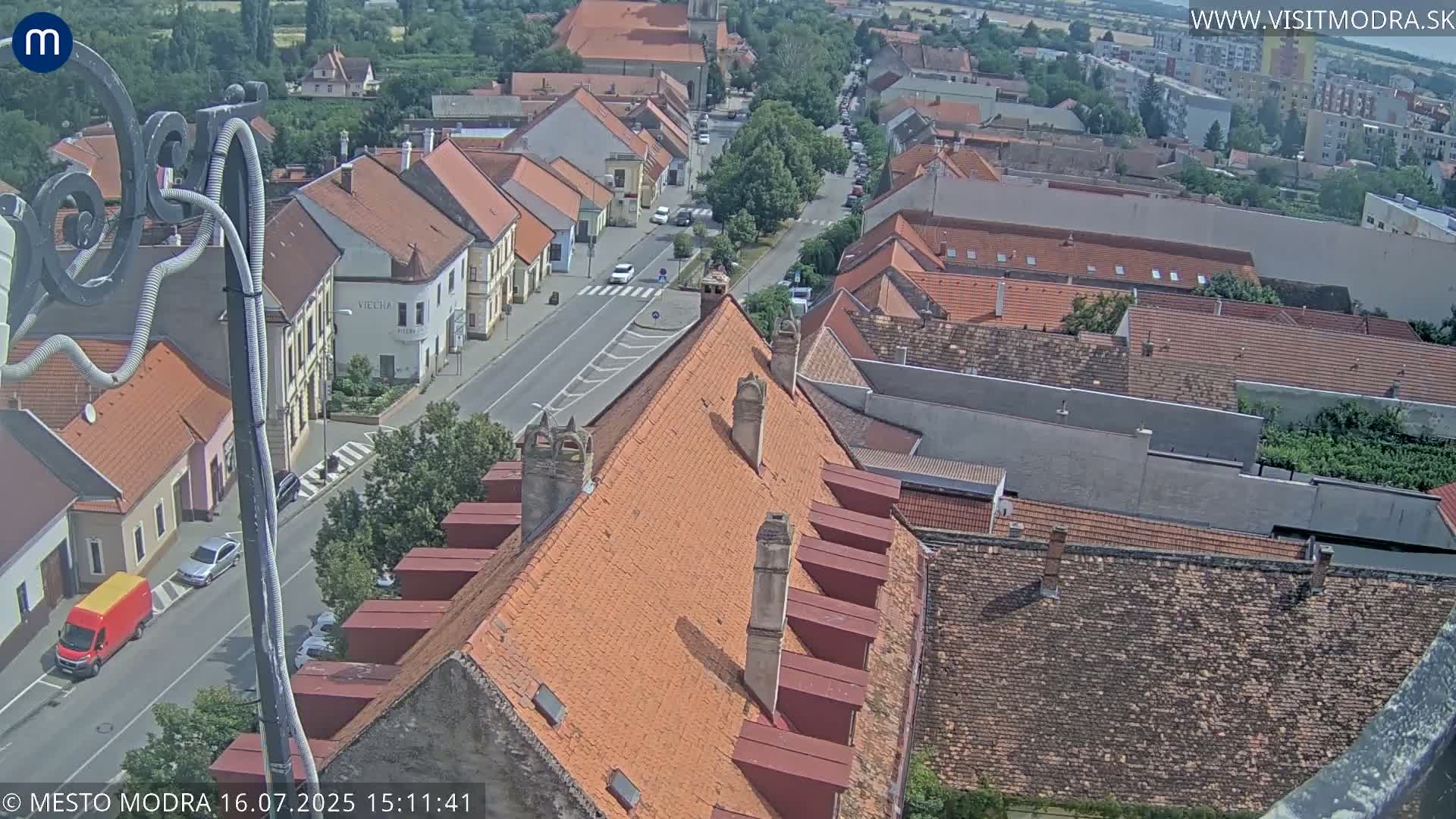 Modra South View Skyline Live Cam - Modra, Okres Pezinok, Bratislava, Slovakia