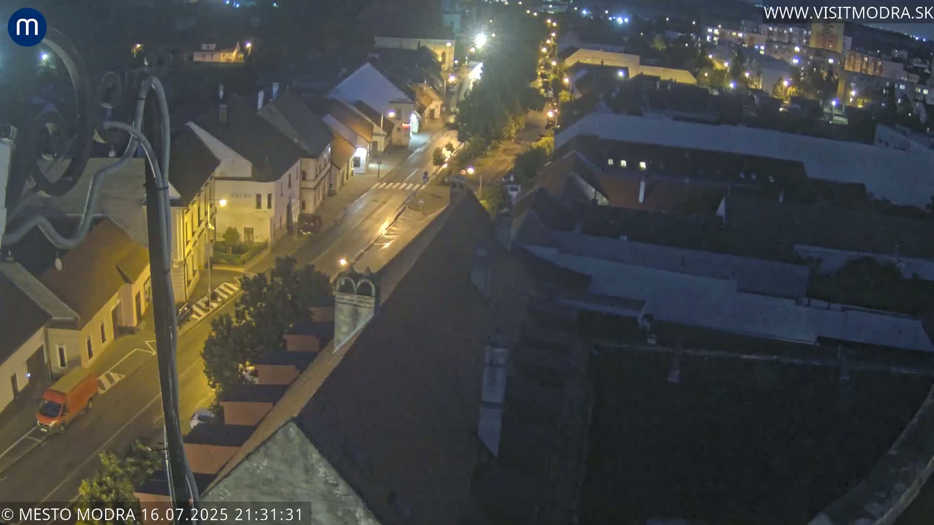 Modra South View Skyline Live Cam - Modra, Okres Pezinok, Bratislava, Slovakia