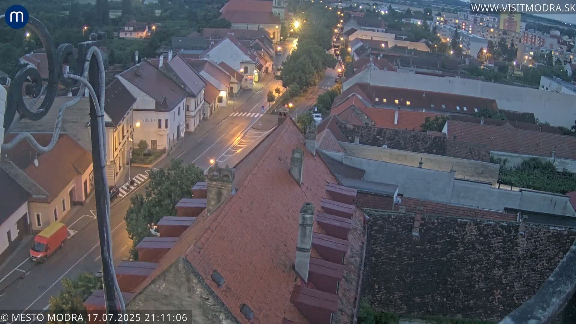 Modra South View Skyline Live Cam - Modra, Okres Pezinok, Bratislava, Slovakia