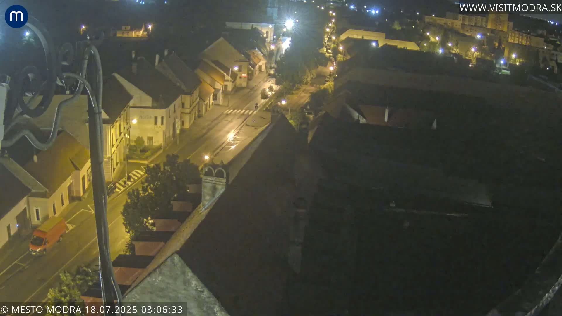 Modra South View Skyline Live Cam - Modra, Okres Pezinok, Bratislava, Slovakia