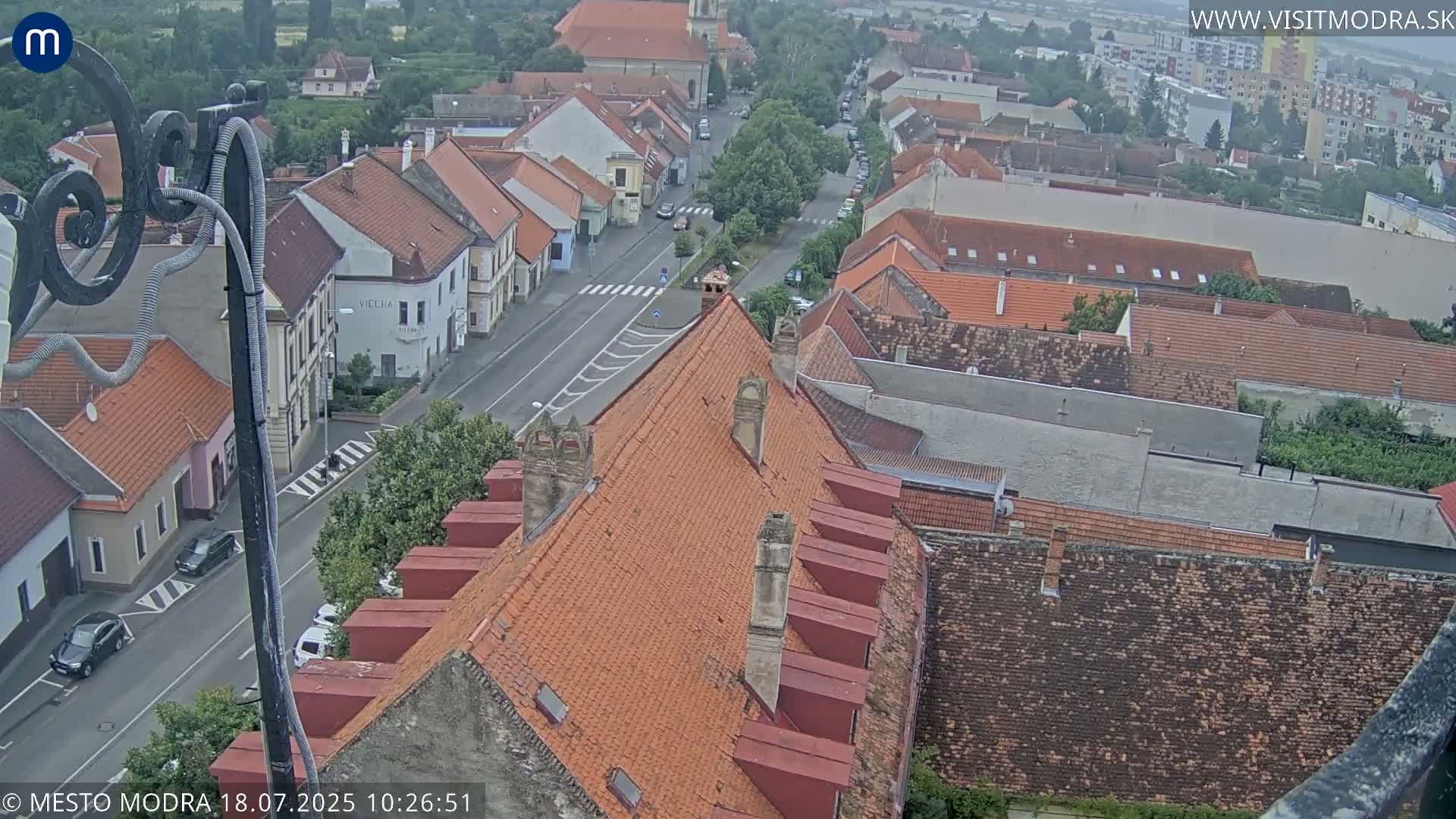 Modra South View Skyline Live Cam - Modra, Okres Pezinok, Bratislava, Slovakia