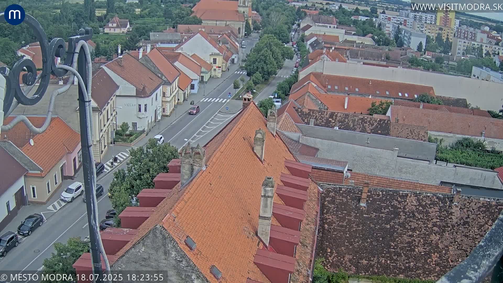 Modra South View Skyline Live Cam - Modra, Okres Pezinok, Bratislava, Slovakia