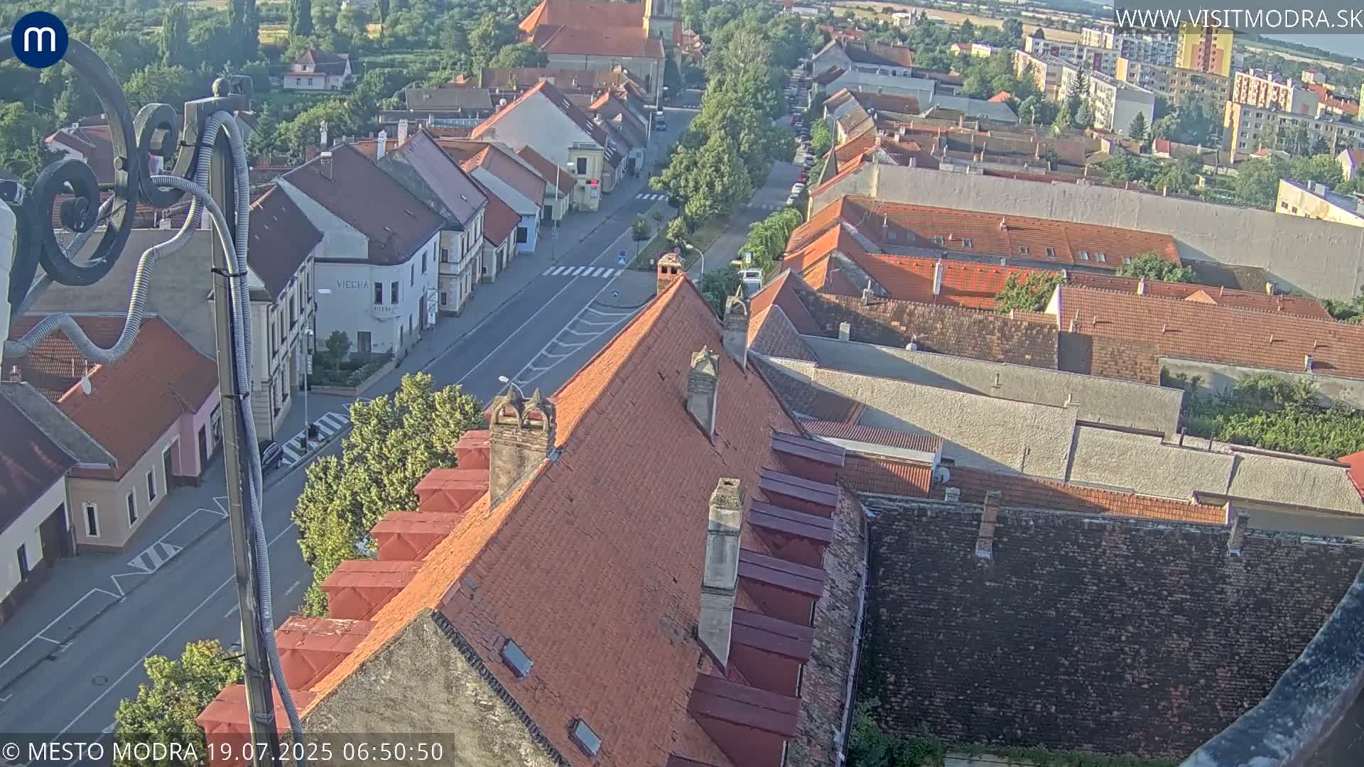 Modra South View Skyline Live Cam - Modra, Okres Pezinok, Bratislava, Slovakia