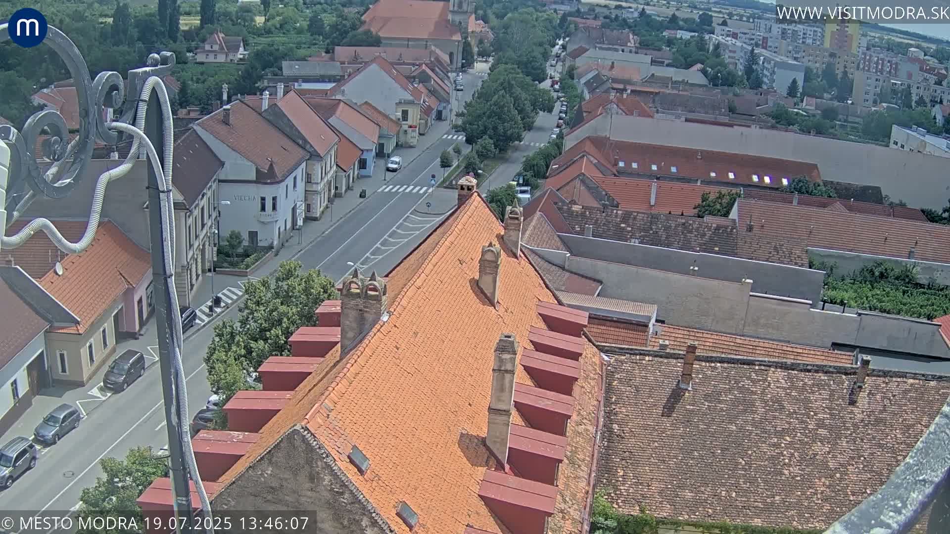 Modra South View Skyline Live Cam - Modra, Okres Pezinok, Bratislava, Slovakia