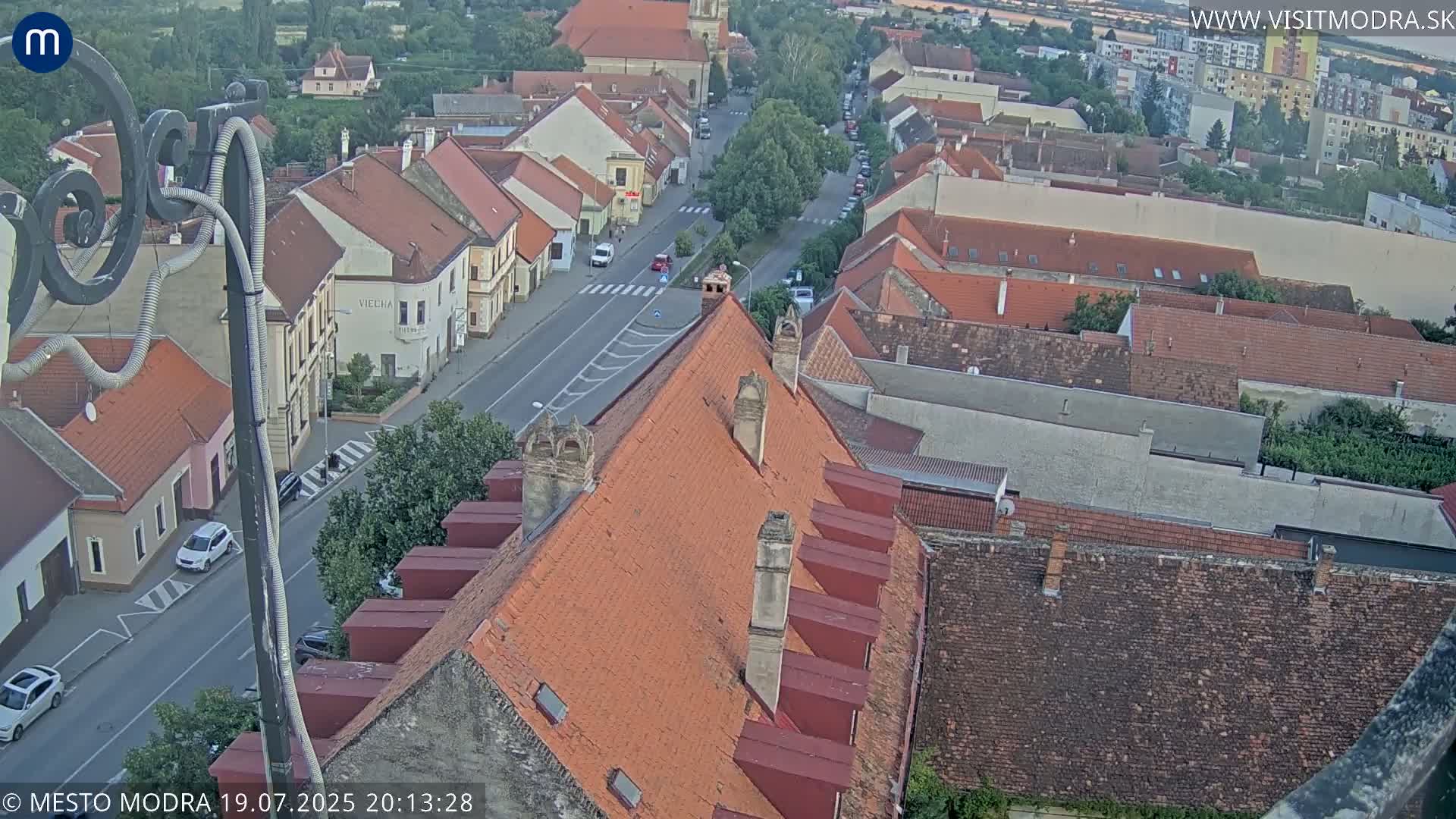 Modra South View Skyline Live Cam - Modra, Okres Pezinok, Bratislava, Slovakia