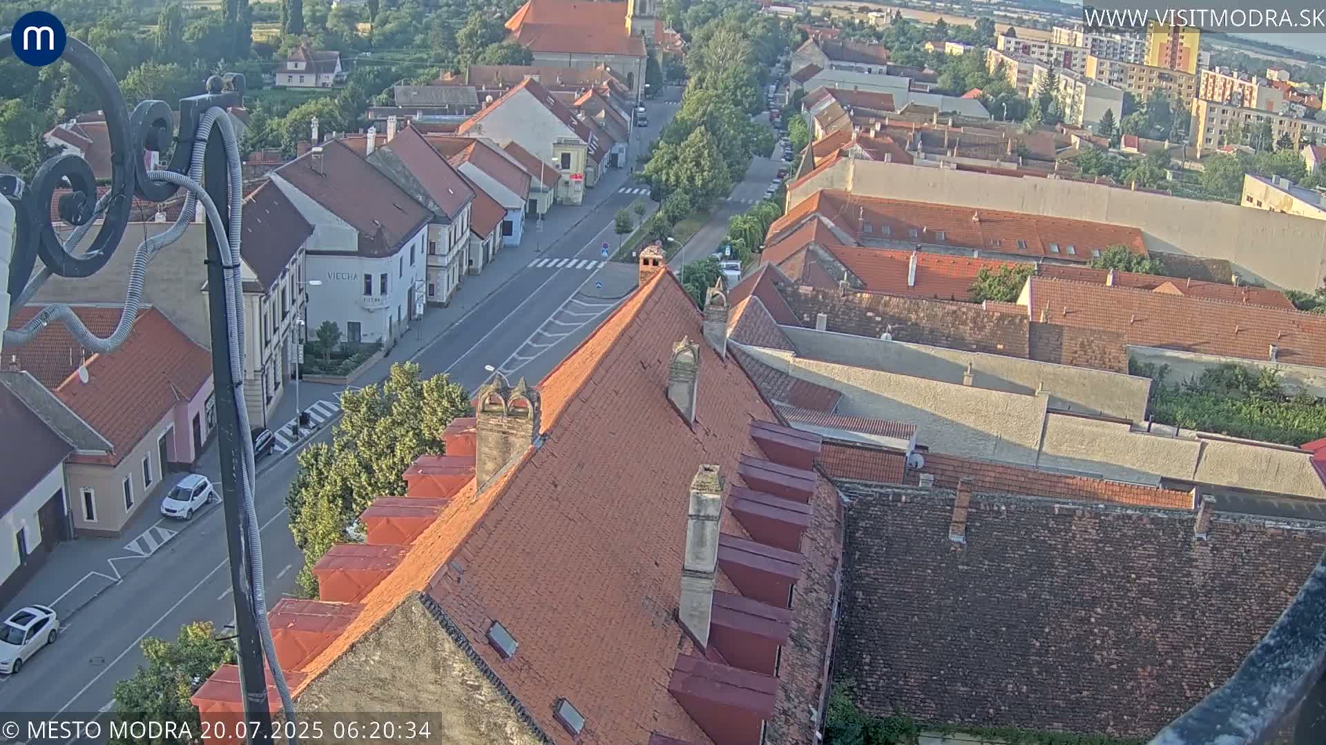 Modra South View Skyline Live Cam - Modra, Okres Pezinok, Bratislava, Slovakia