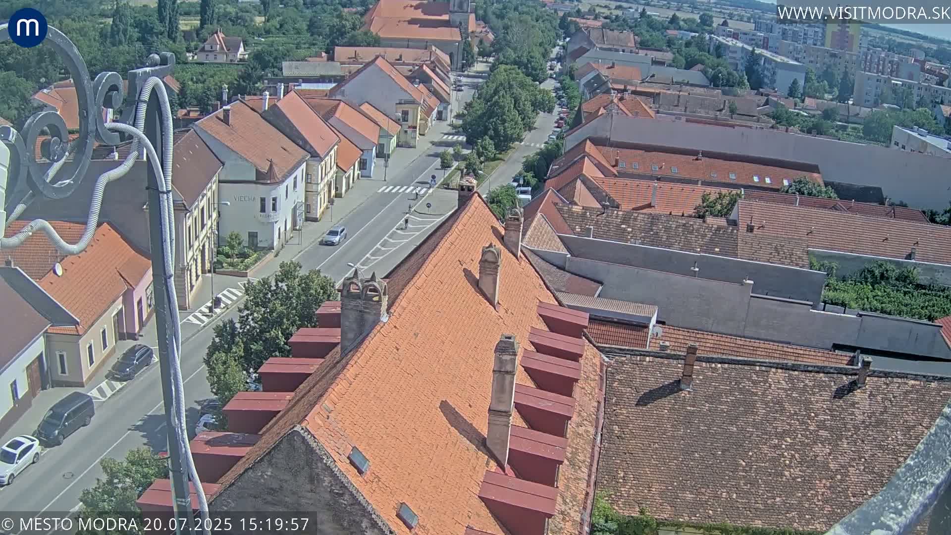 Modra South View Skyline Live Cam - Modra, Okres Pezinok, Bratislava, Slovakia
