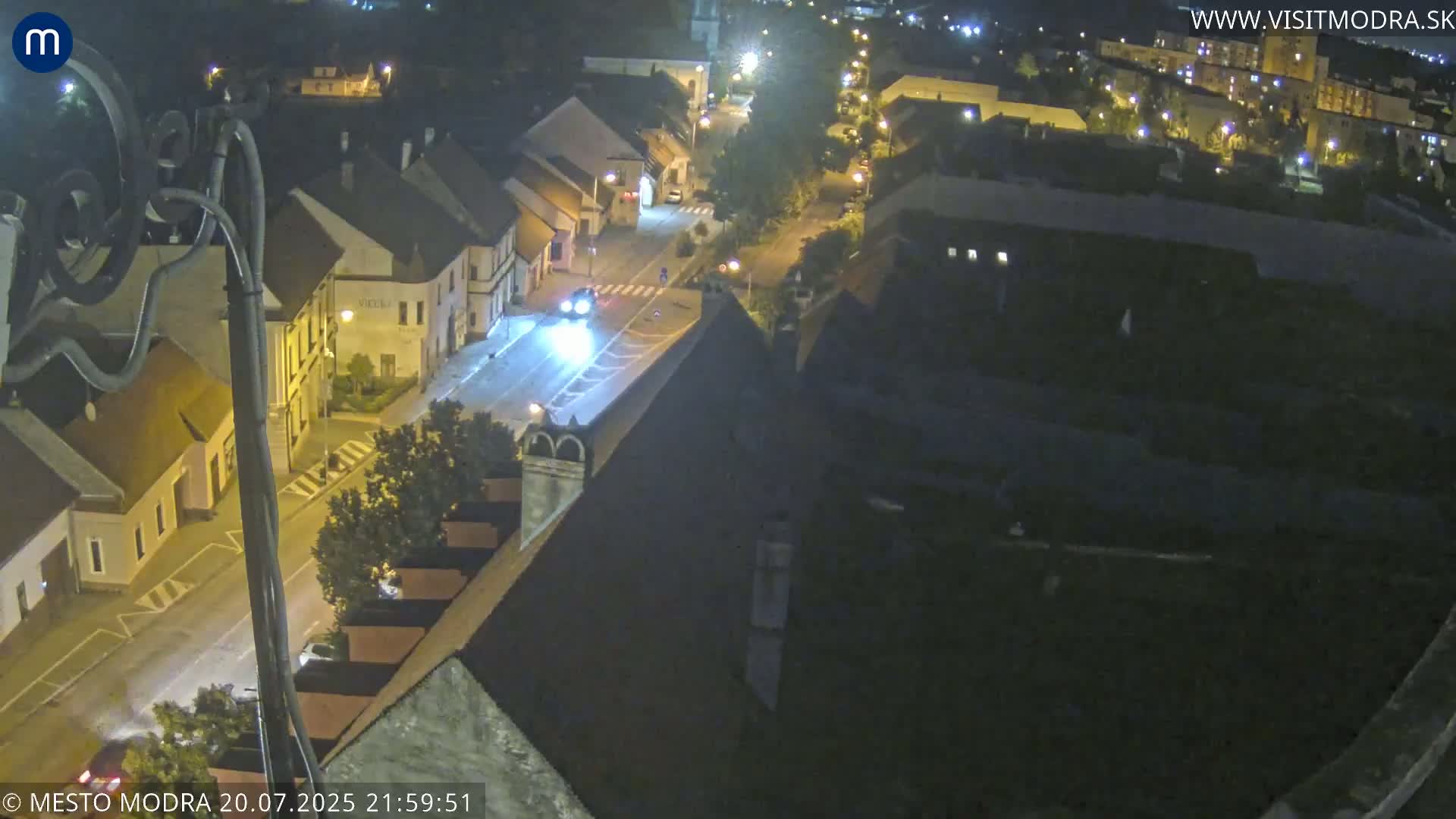 Modra South View Skyline Live Cam - Modra, Okres Pezinok, Bratislava, Slovakia