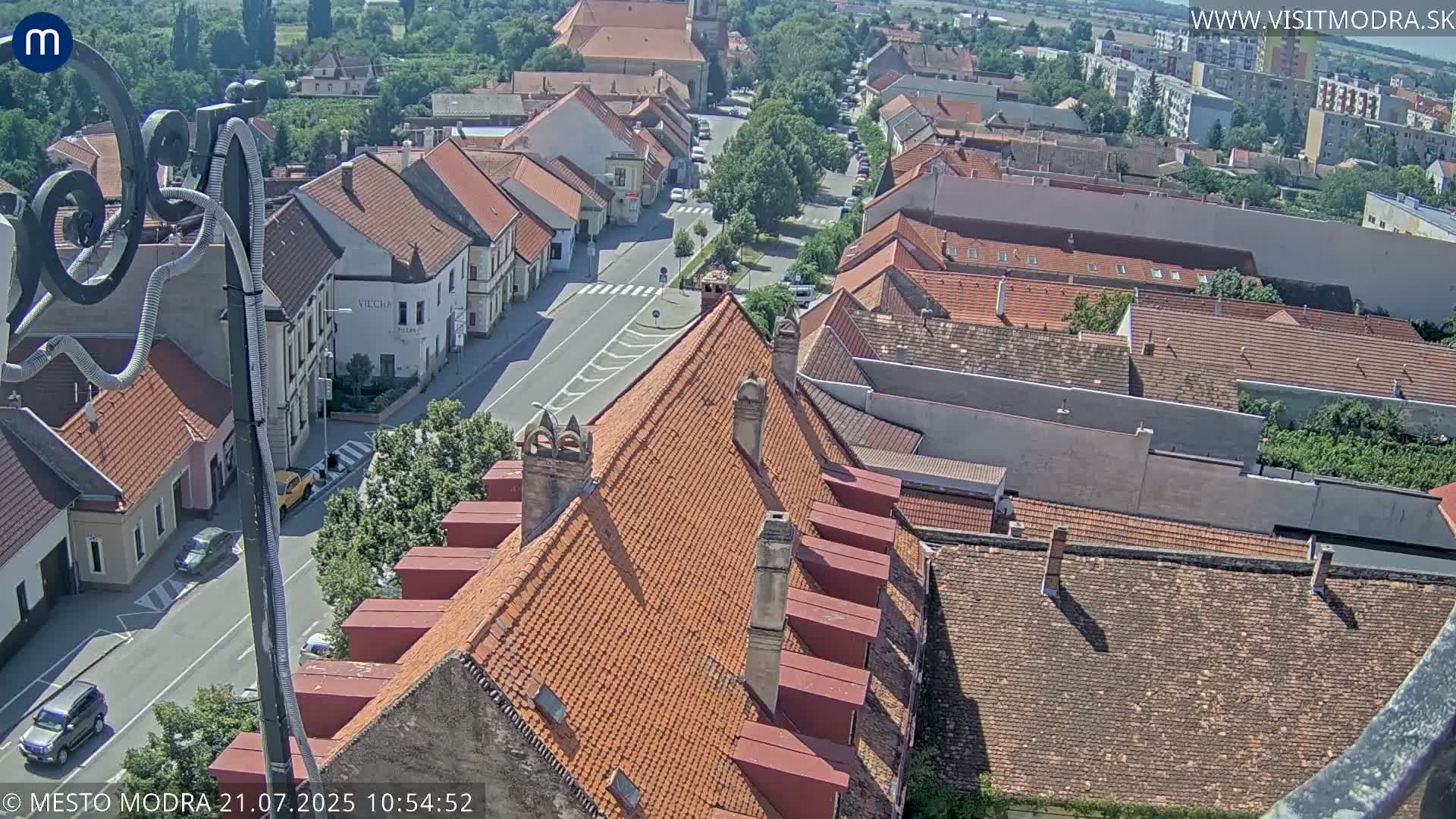 Modra South View Skyline Live Cam - Modra, Okres Pezinok, Bratislava, Slovakia