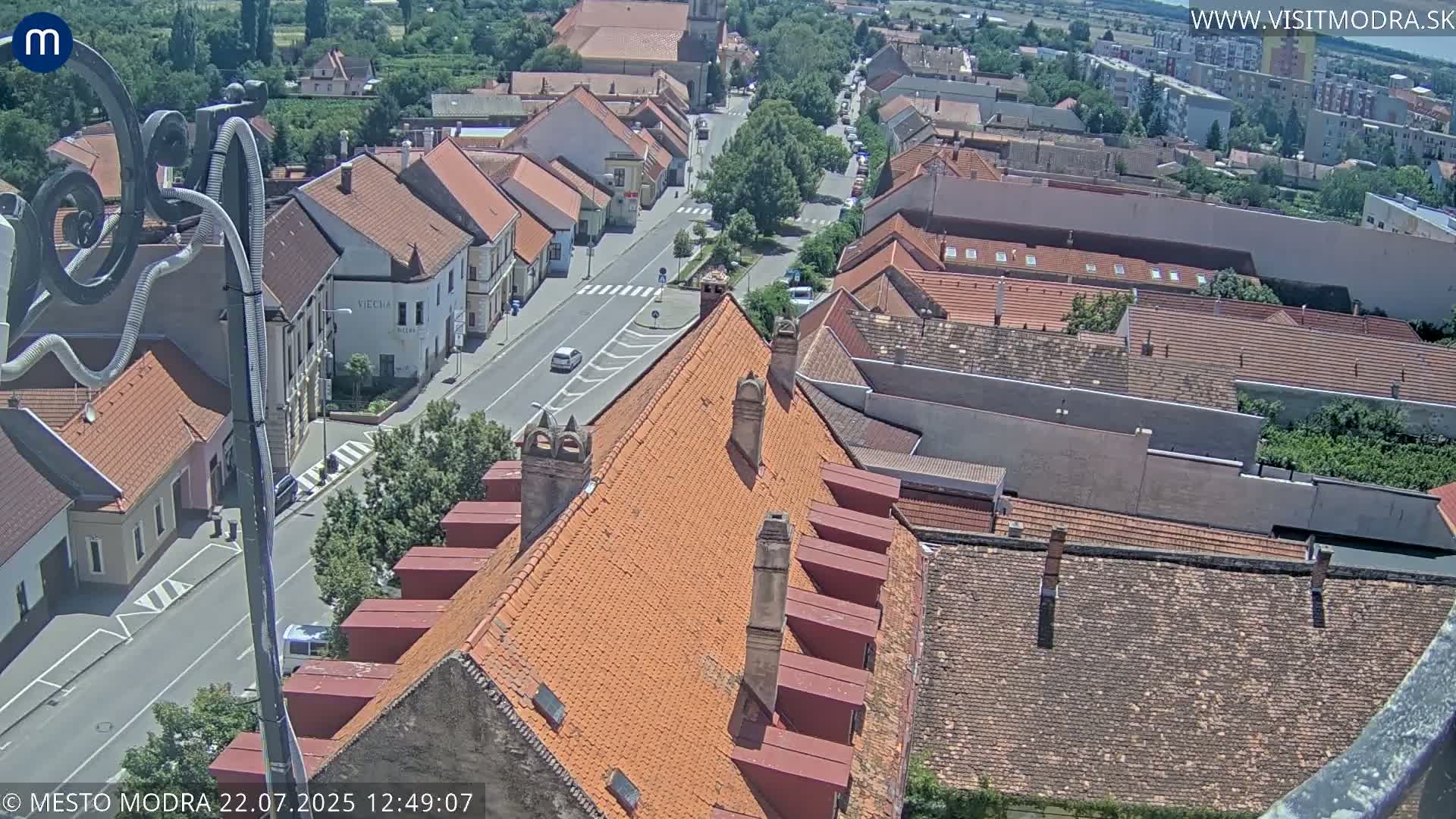 Modra South View Skyline Live Cam - Modra, Okres Pezinok, Bratislava, Slovakia