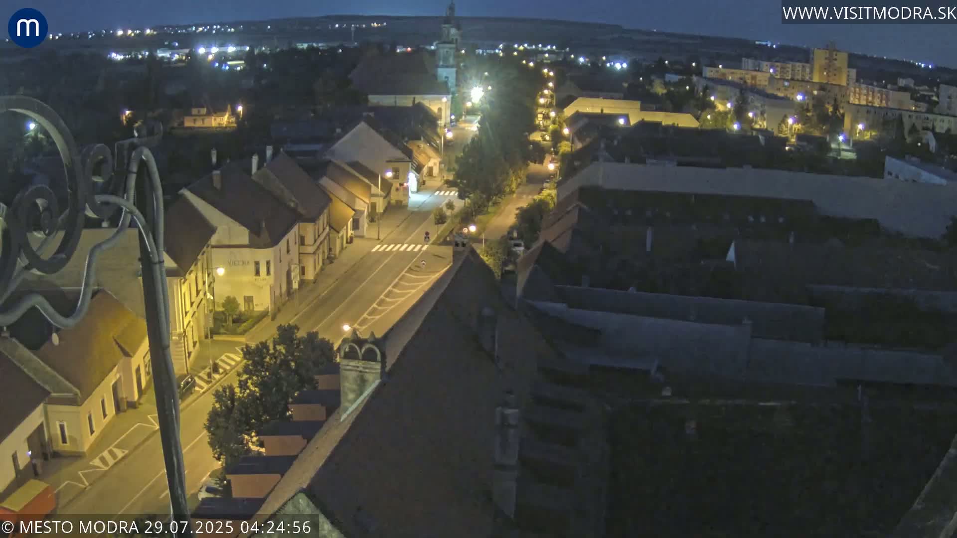 Modra South View Skyline Live Cam - Modra, Okres Pezinok, Bratislava, Slovakia