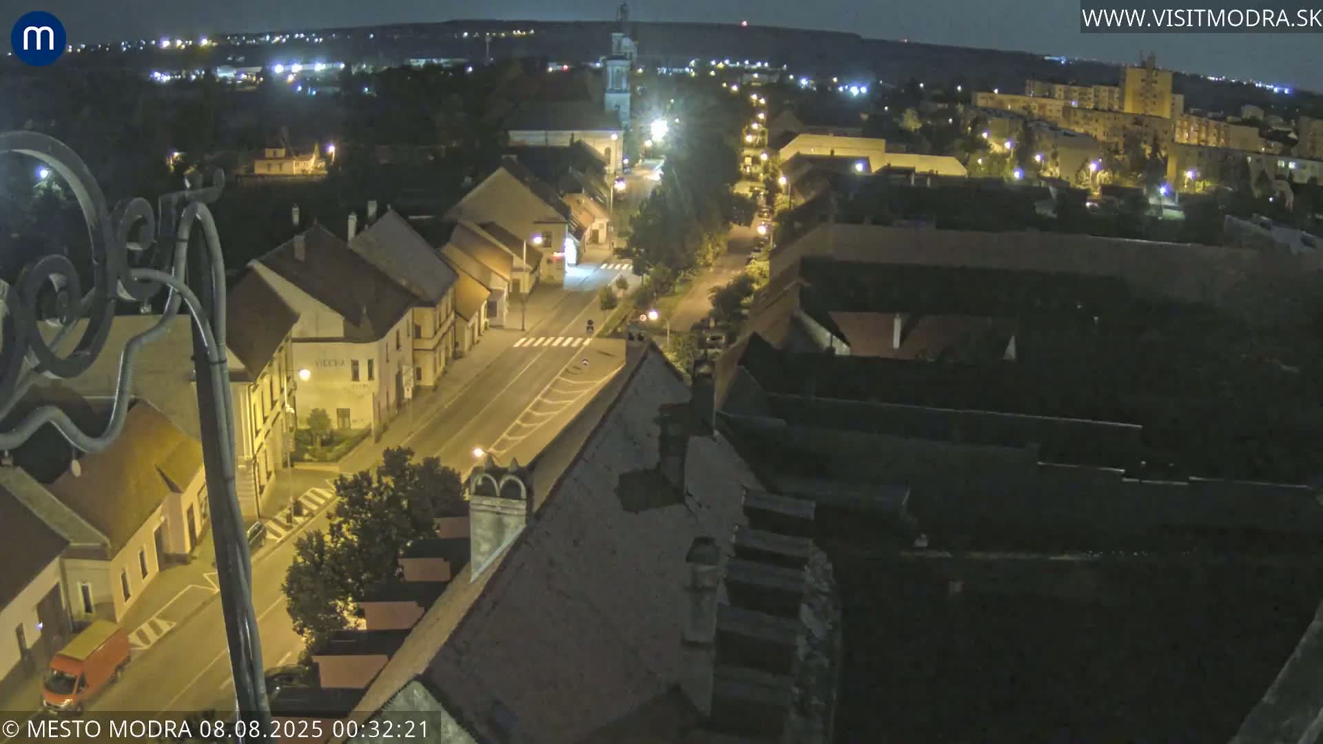 Modra South View Skyline Live Cam - Modra, Okres Pezinok, Bratislava, Slovakia