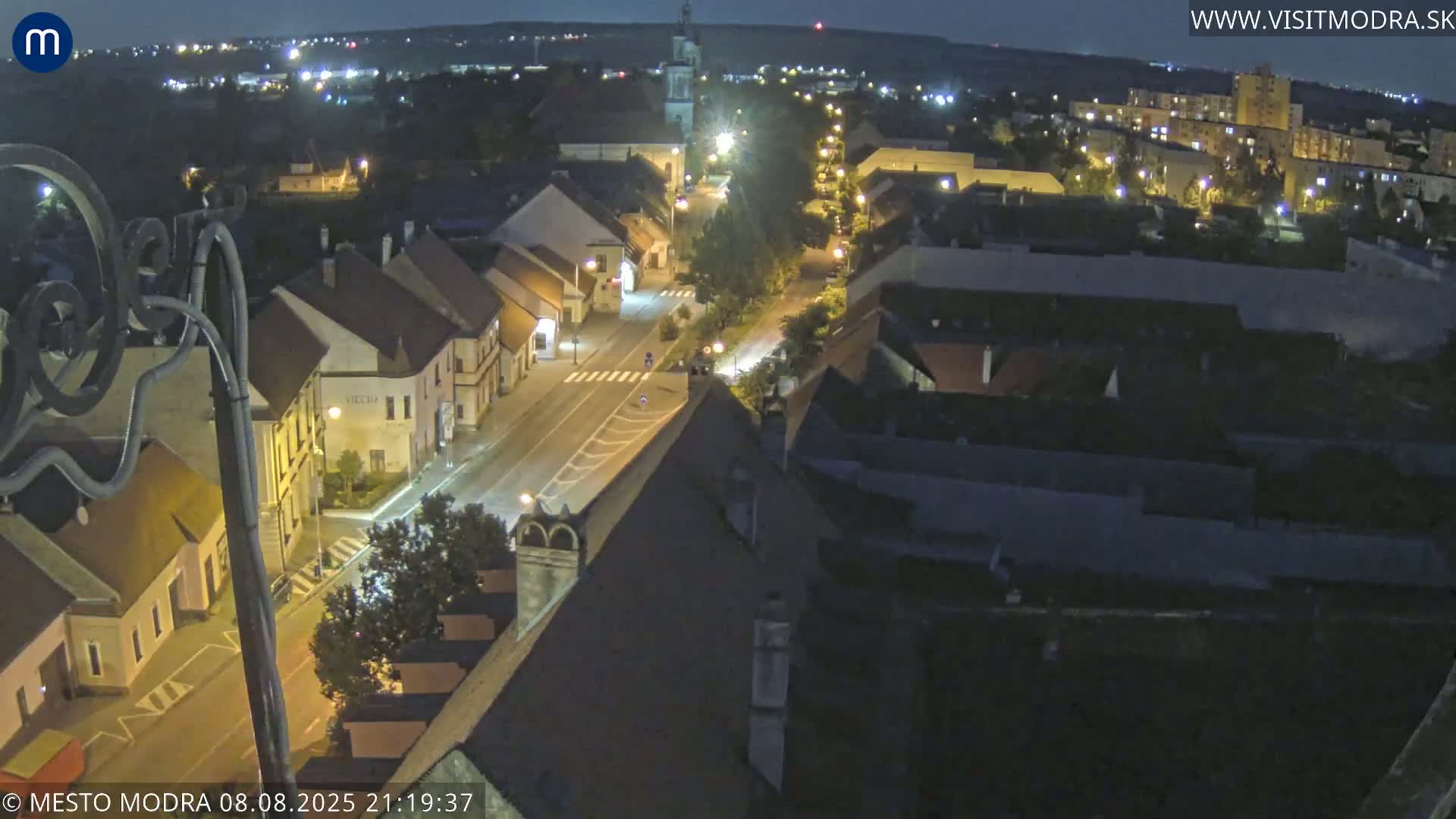 Modra South View Skyline Live Cam - Modra, Okres Pezinok, Bratislava, Slovakia
