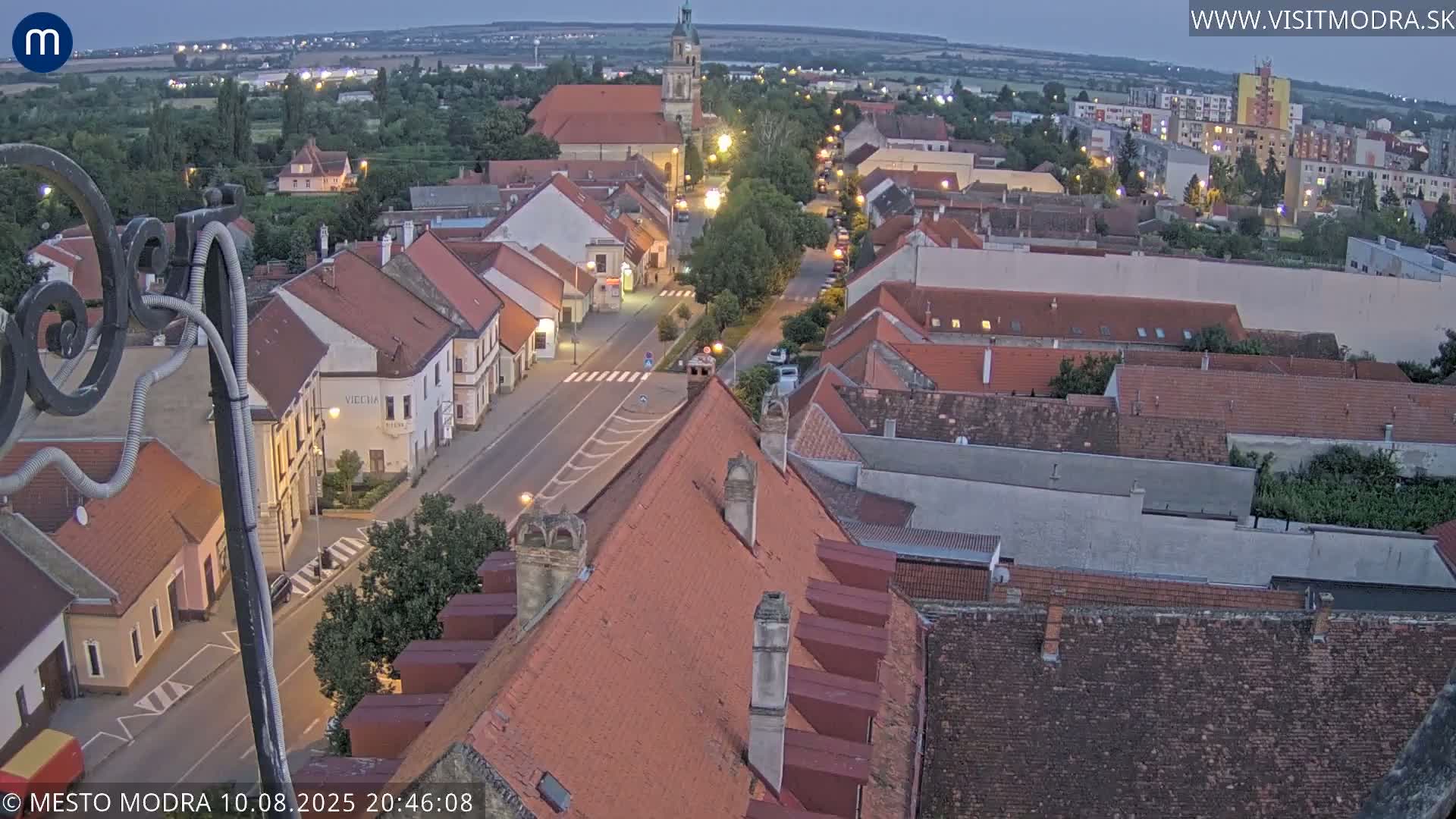 Modra South View Skyline Live Cam - Modra, Okres Pezinok, Bratislava, Slovakia