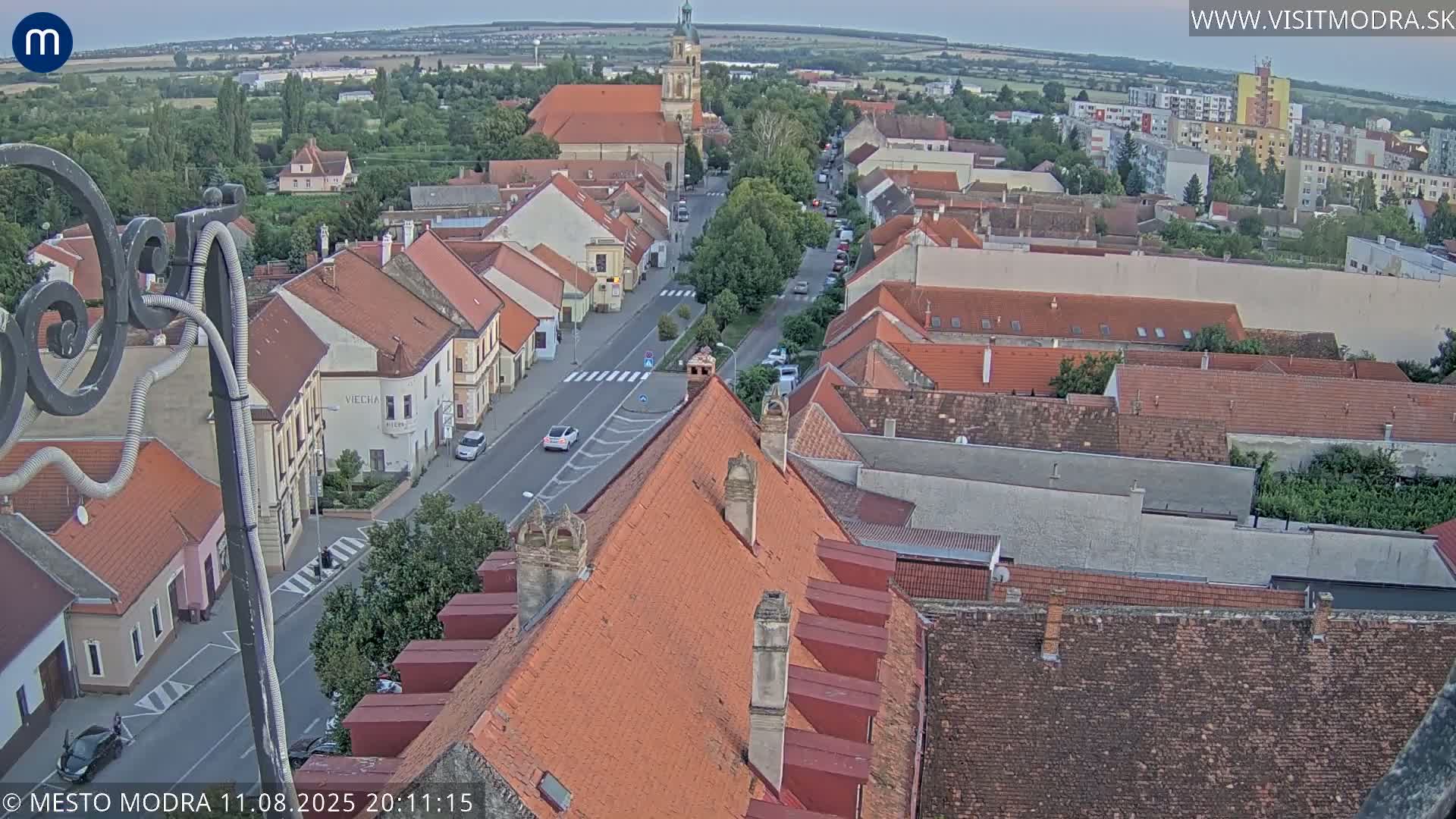 Modra South View Skyline Live Cam - Modra, Okres Pezinok, Bratislava, Slovakia