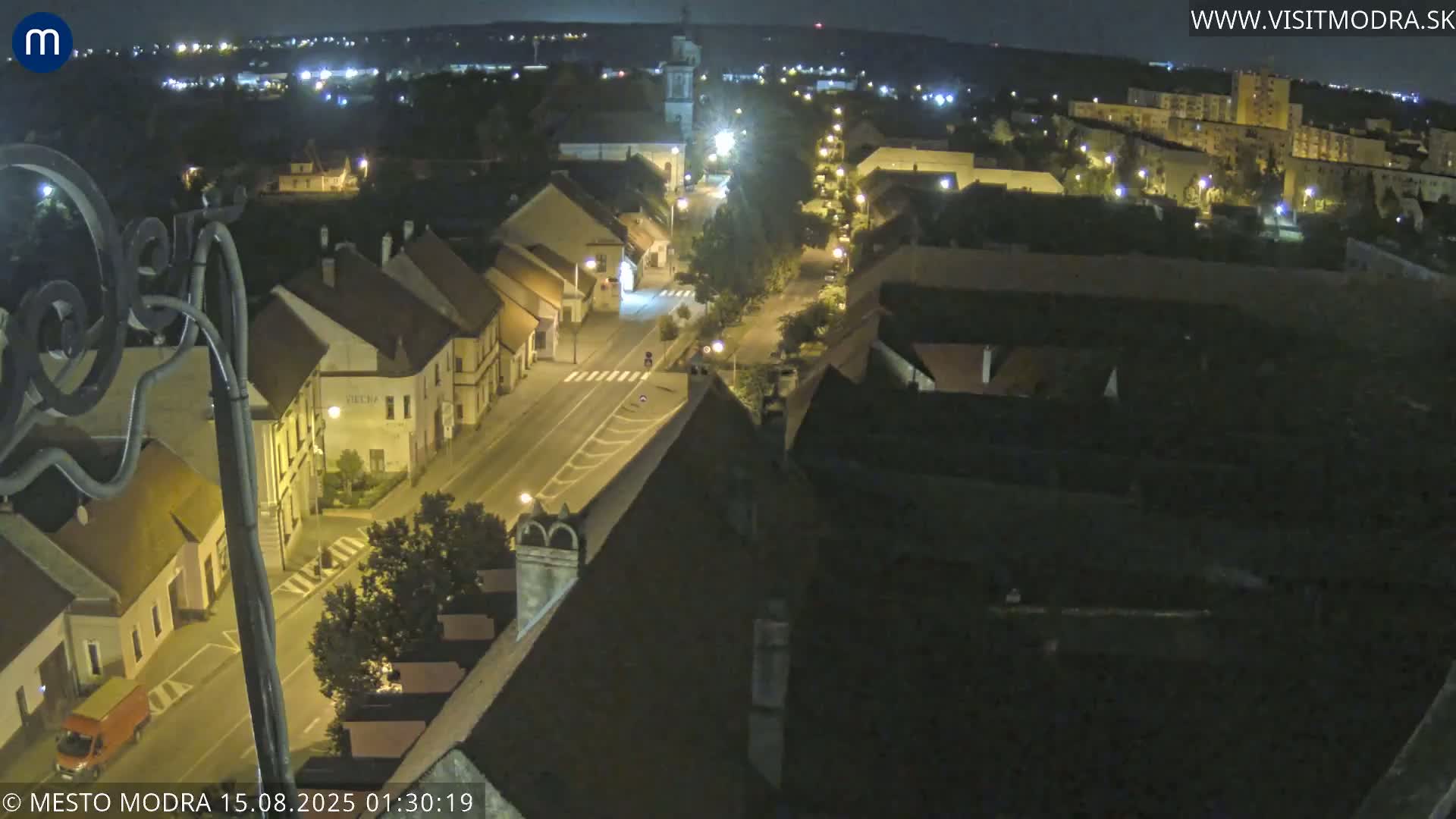 Modra South View Skyline Live Cam - Modra, Okres Pezinok, Bratislava, Slovakia