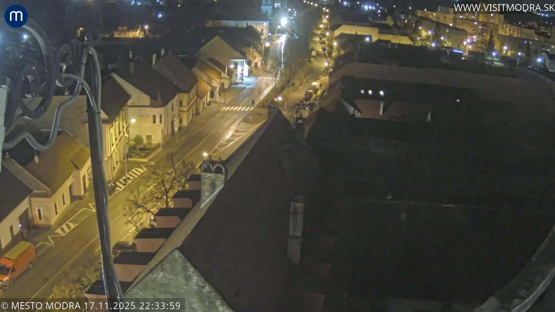 Modra South View Skyline Live Cam - Modra, Okres Pezinok, Bratislava, Slovakia