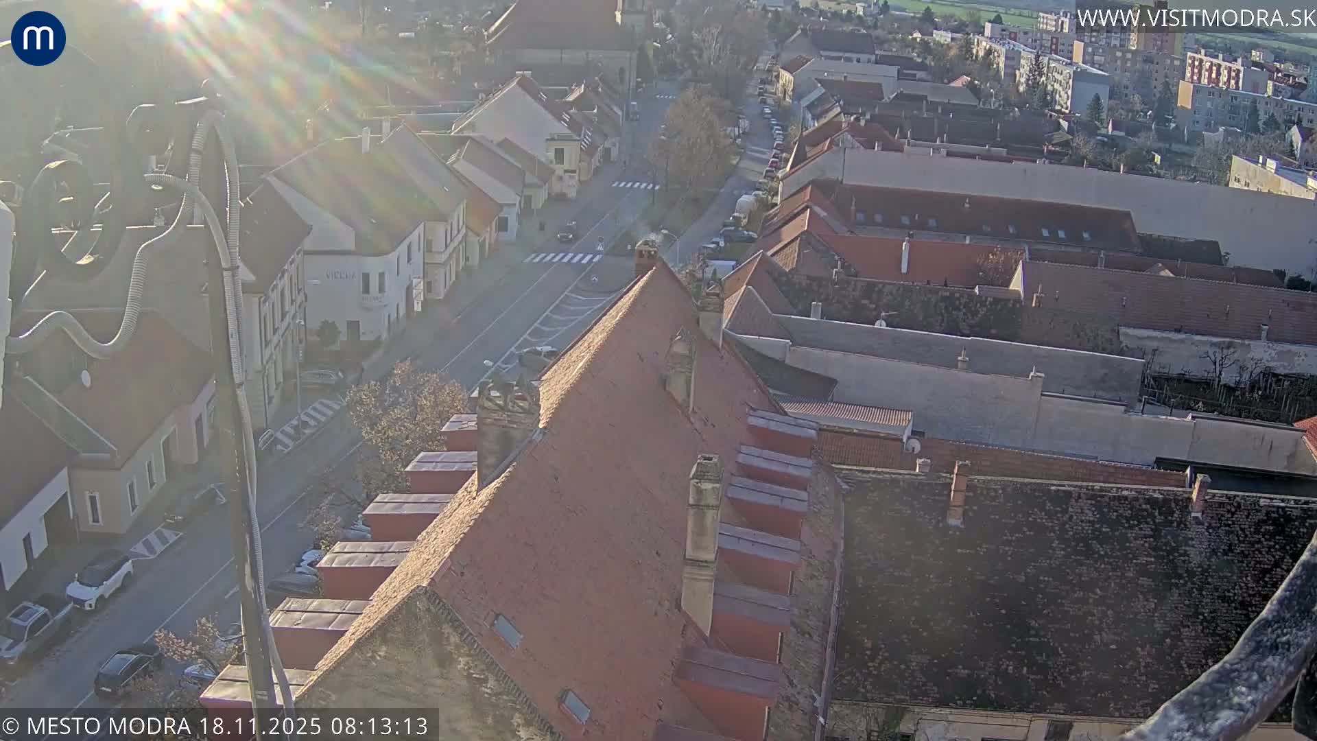 Modra South View Skyline Live Cam - Modra, Okres Pezinok, Bratislava, Slovakia