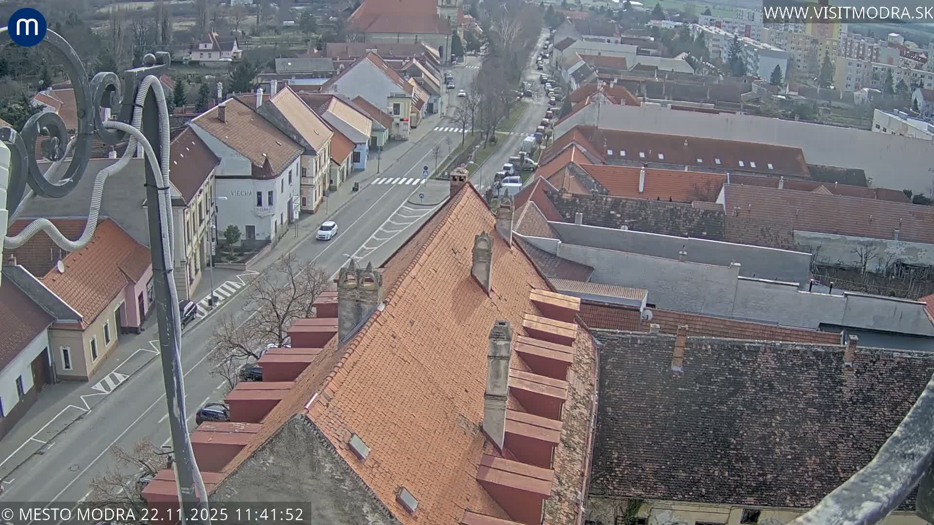 Modra South View Skyline Live Cam - Modra, Okres Pezinok, Bratislava, Slovakia