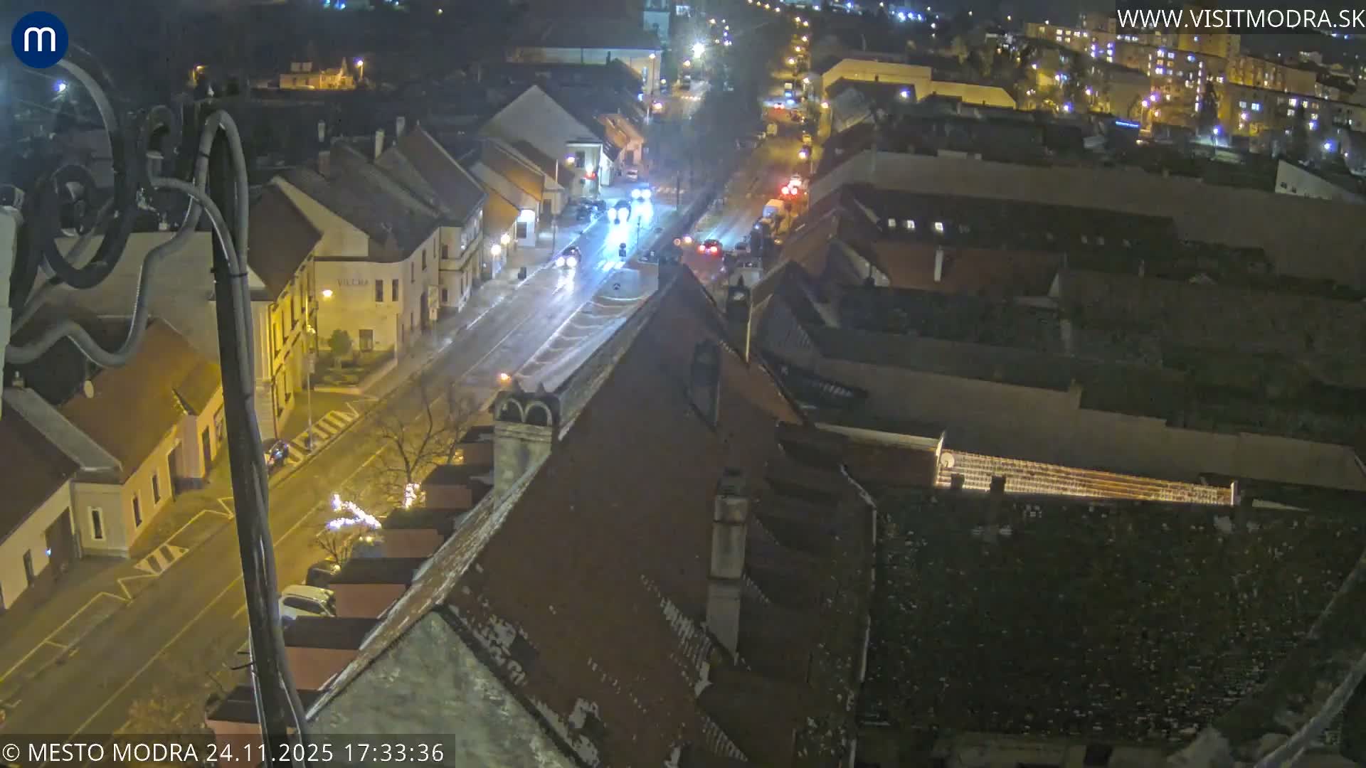 Modra South View Skyline Live Cam - Modra, Okres Pezinok, Bratislava, Slovakia