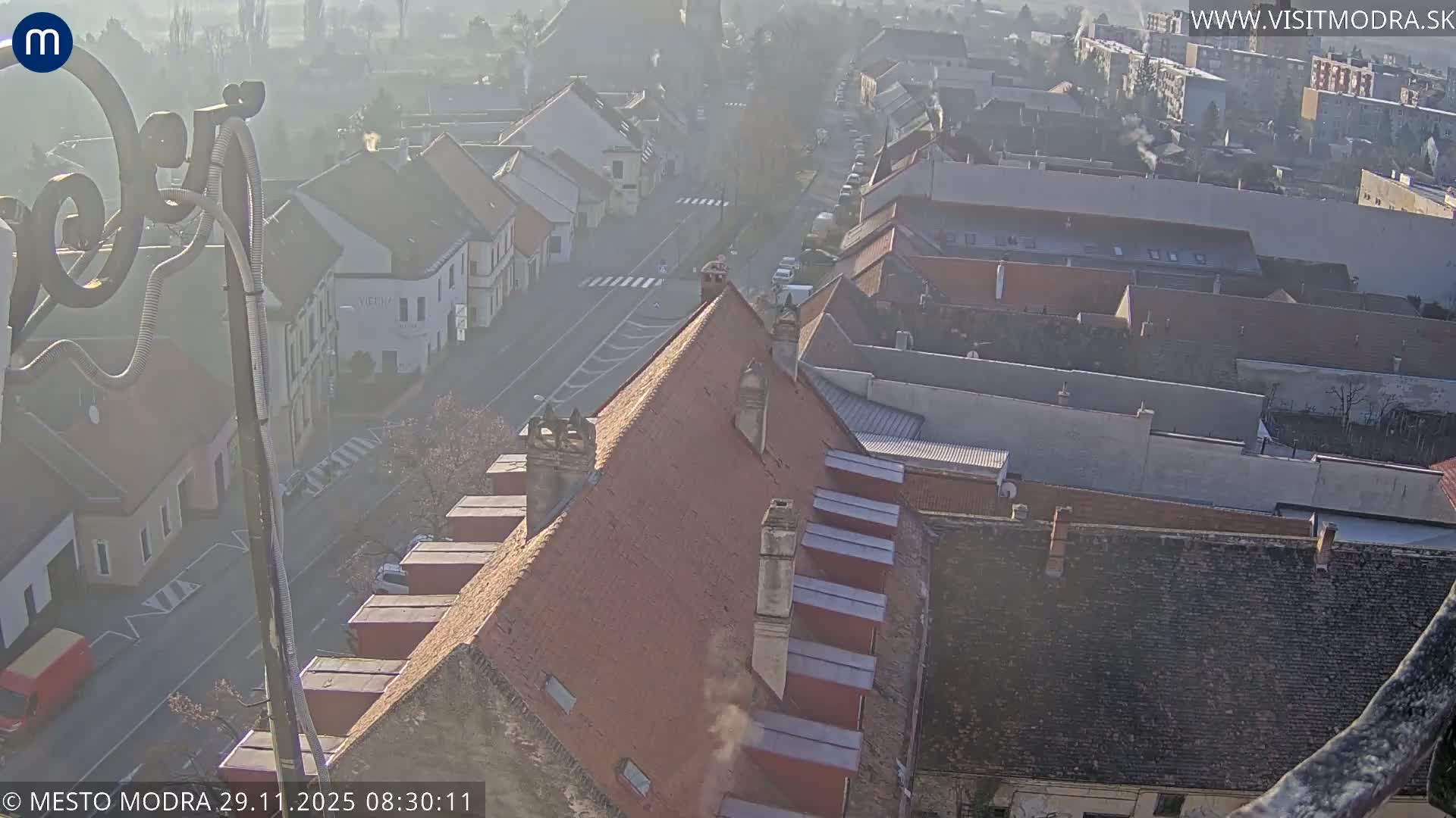 Modra South View Skyline Live Cam - Modra, Okres Pezinok, Bratislava, Slovakia