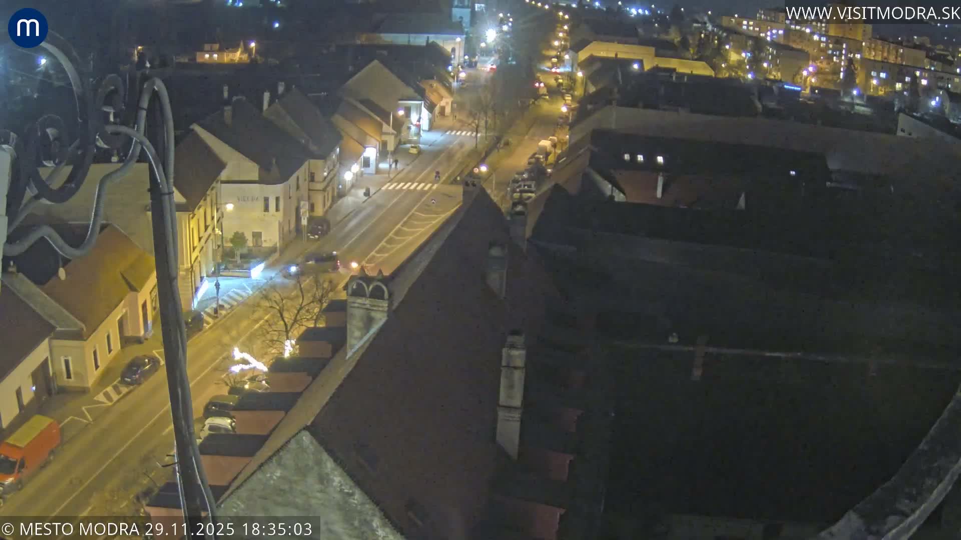 Modra South View Skyline Live Cam - Modra, Okres Pezinok, Bratislava, Slovakia